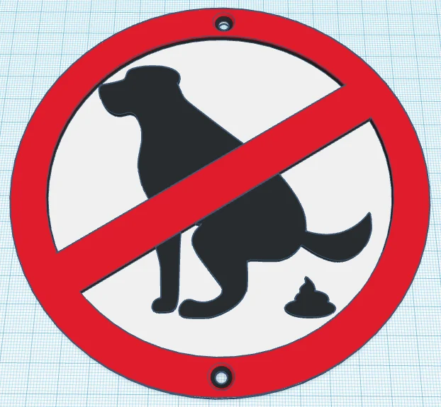 Anti-Poop Sign