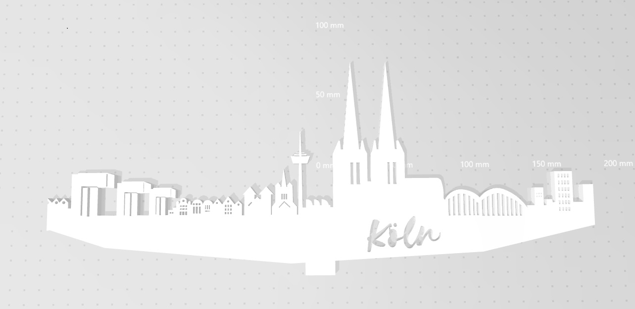 Cologne Köln Silhouette Standbild