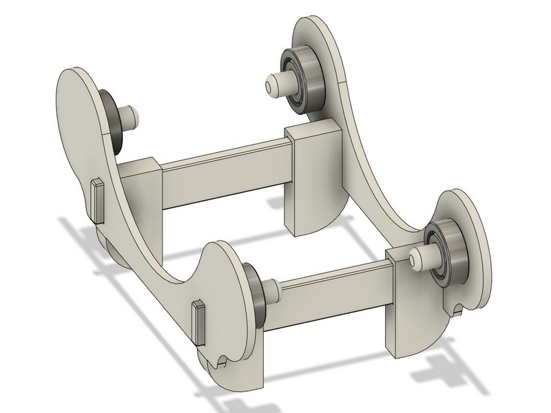Filament Holder (Roller) with Container