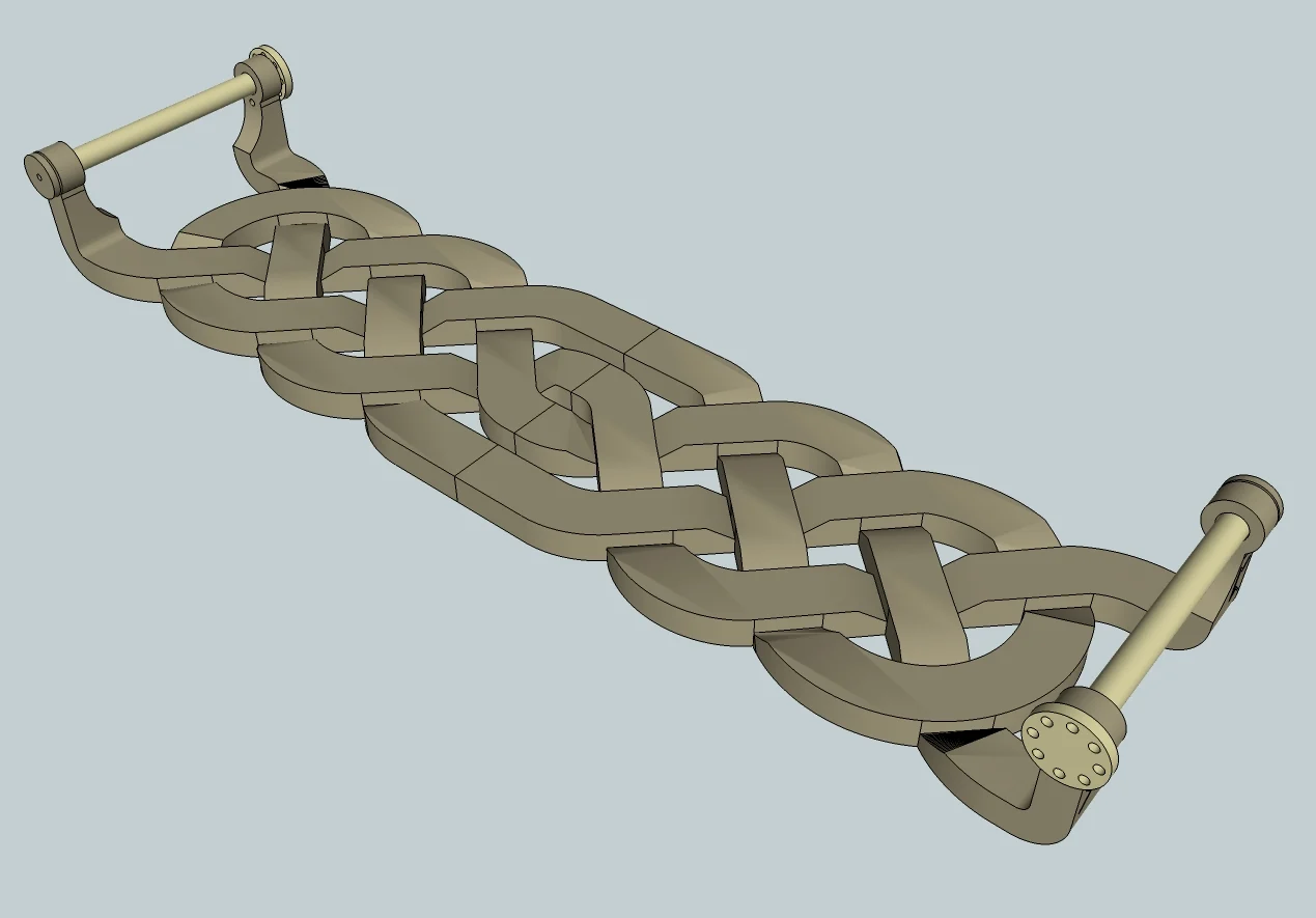 Celtic knot tablet weaving loom