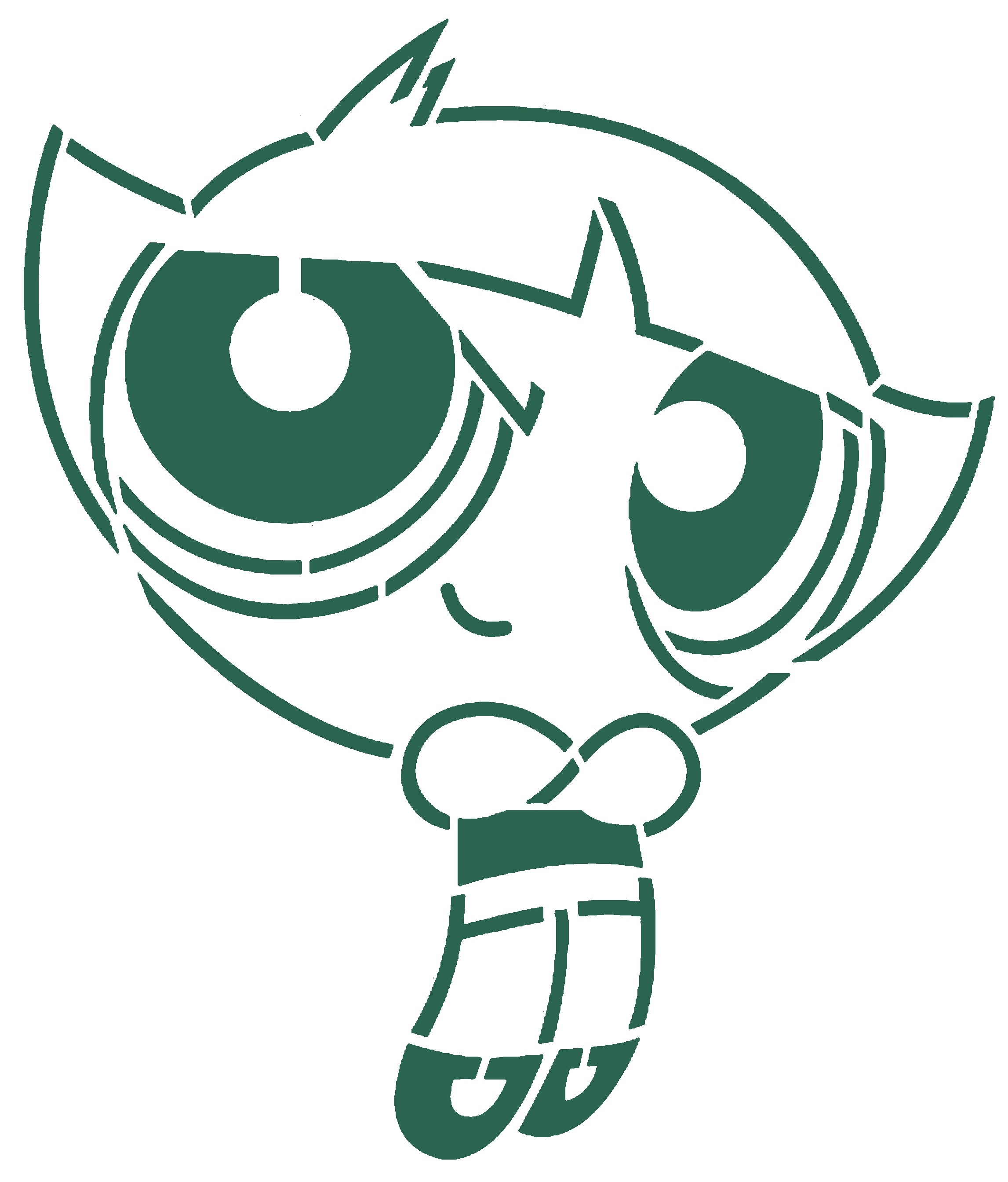 Buttercup stencil 3