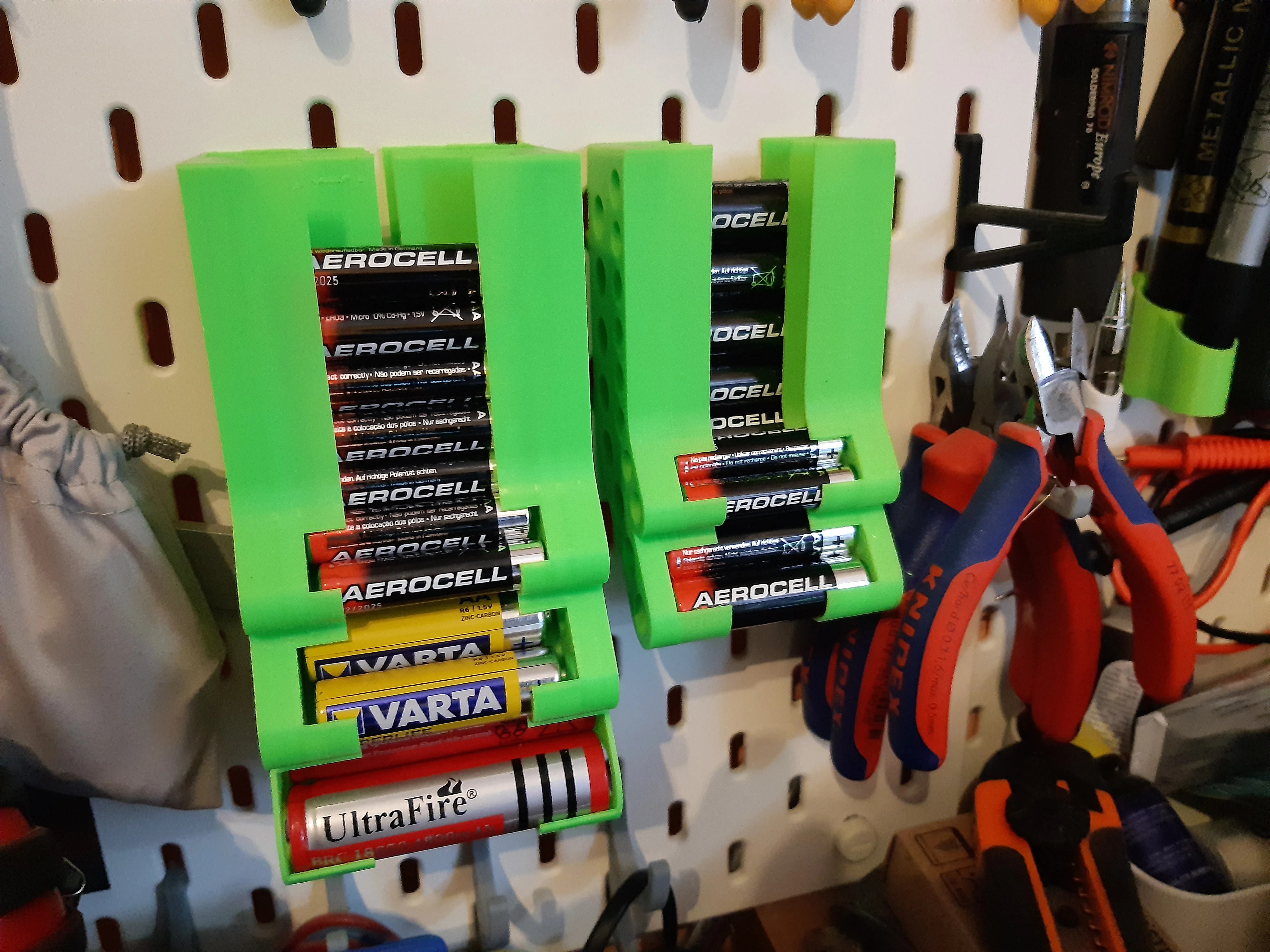 IKEA SKADIS -18650+AA+AAA Battery tray