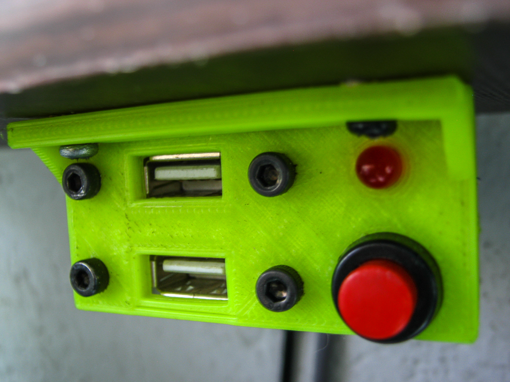 usb panel + led & power SW