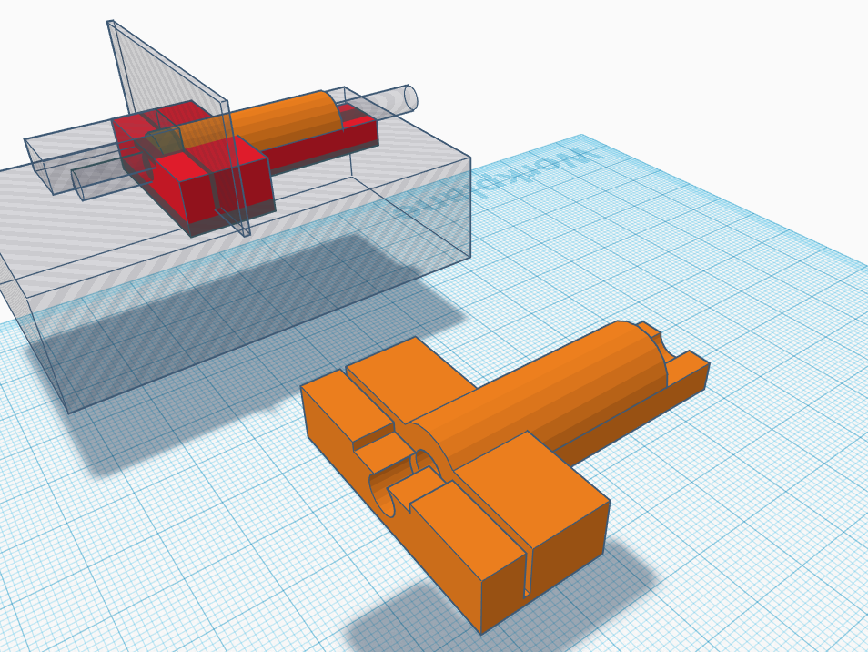 PFTE-tube (4mm) cutting Jig (perfect 90°, straight)
