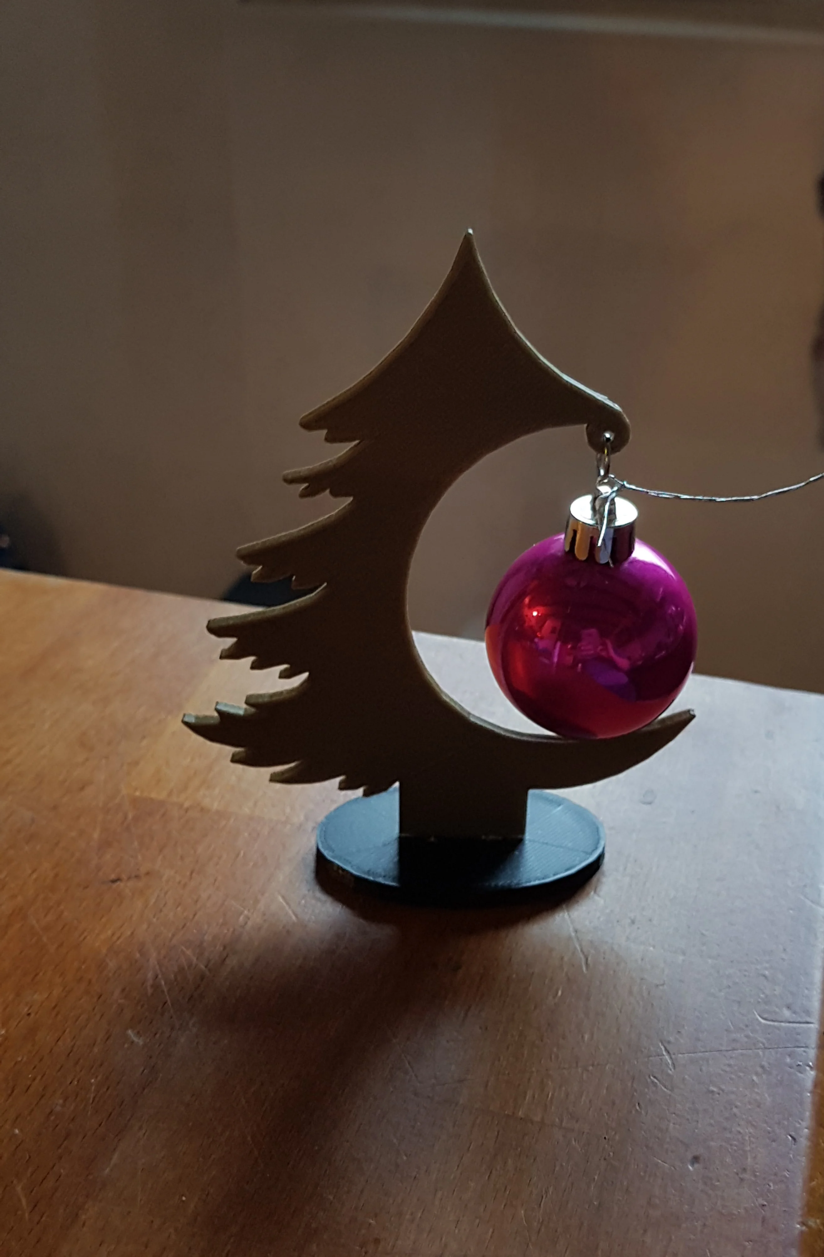 my beautiful fir tree and its decorative balls