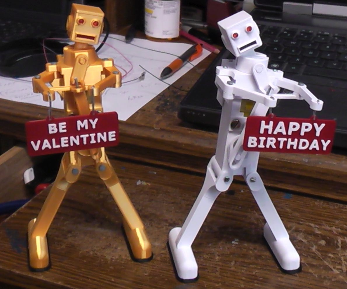 Battery operated Celebration "dance" Robot. TT gearmotor version.