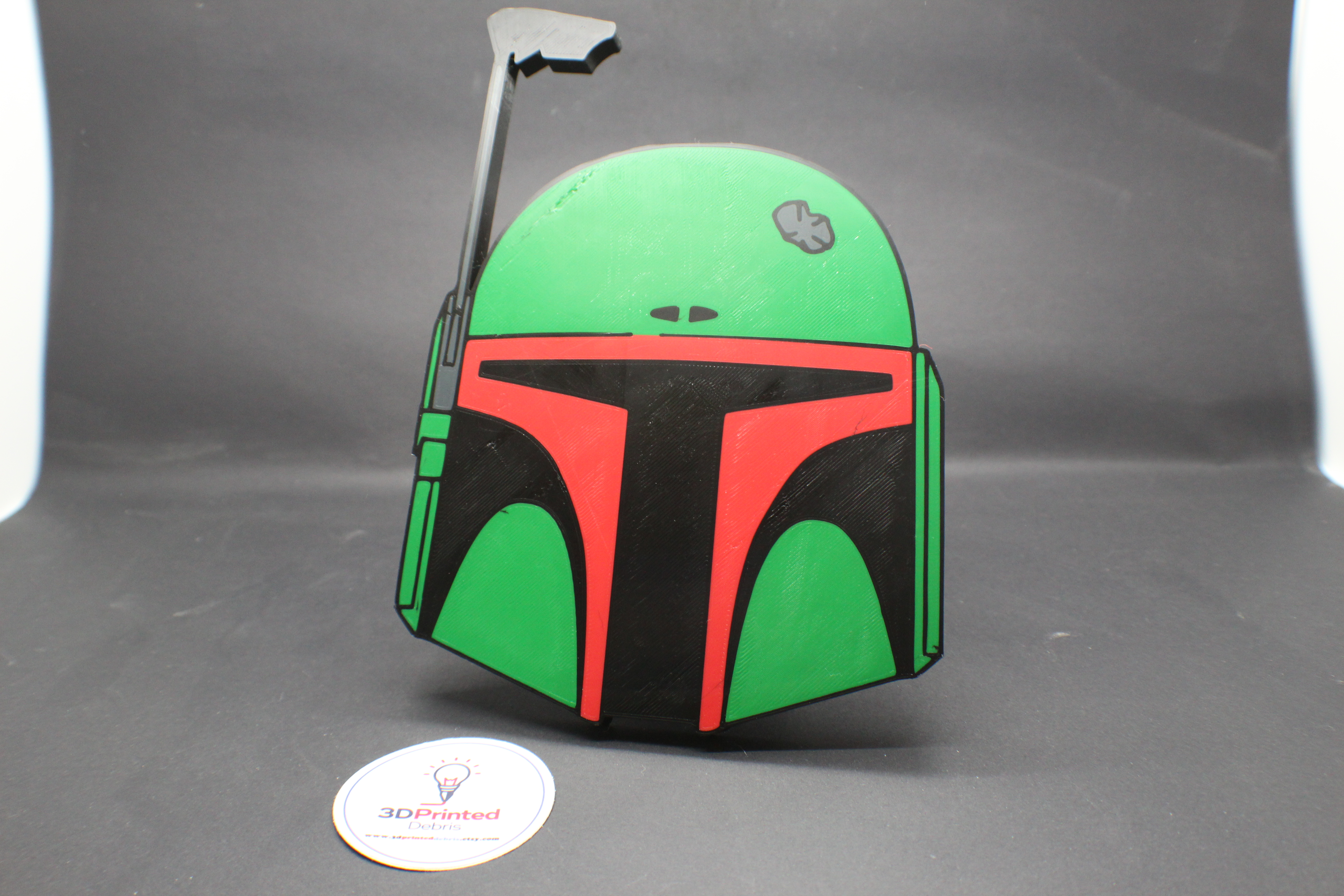 Boba Fett Dented Helmet 2" Trailer Hitch Receiver Plug Cover
