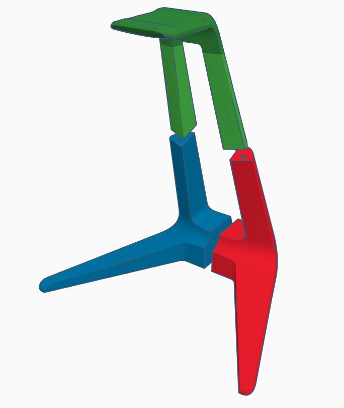 Headphone stand - Cut-up
