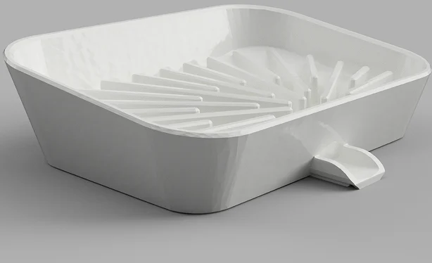 Soap Dish with added drain spout