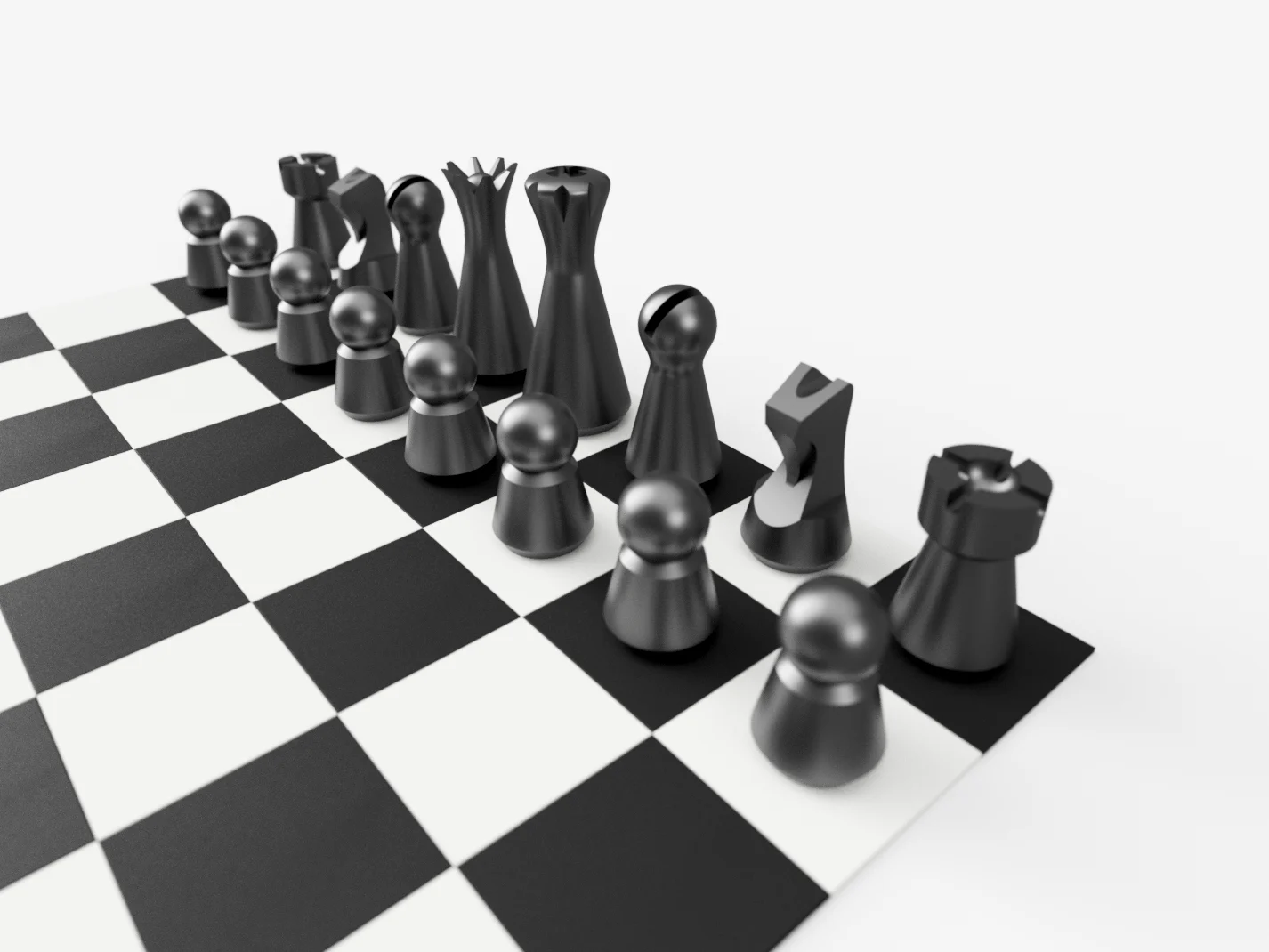 Minimal Look Chess Set