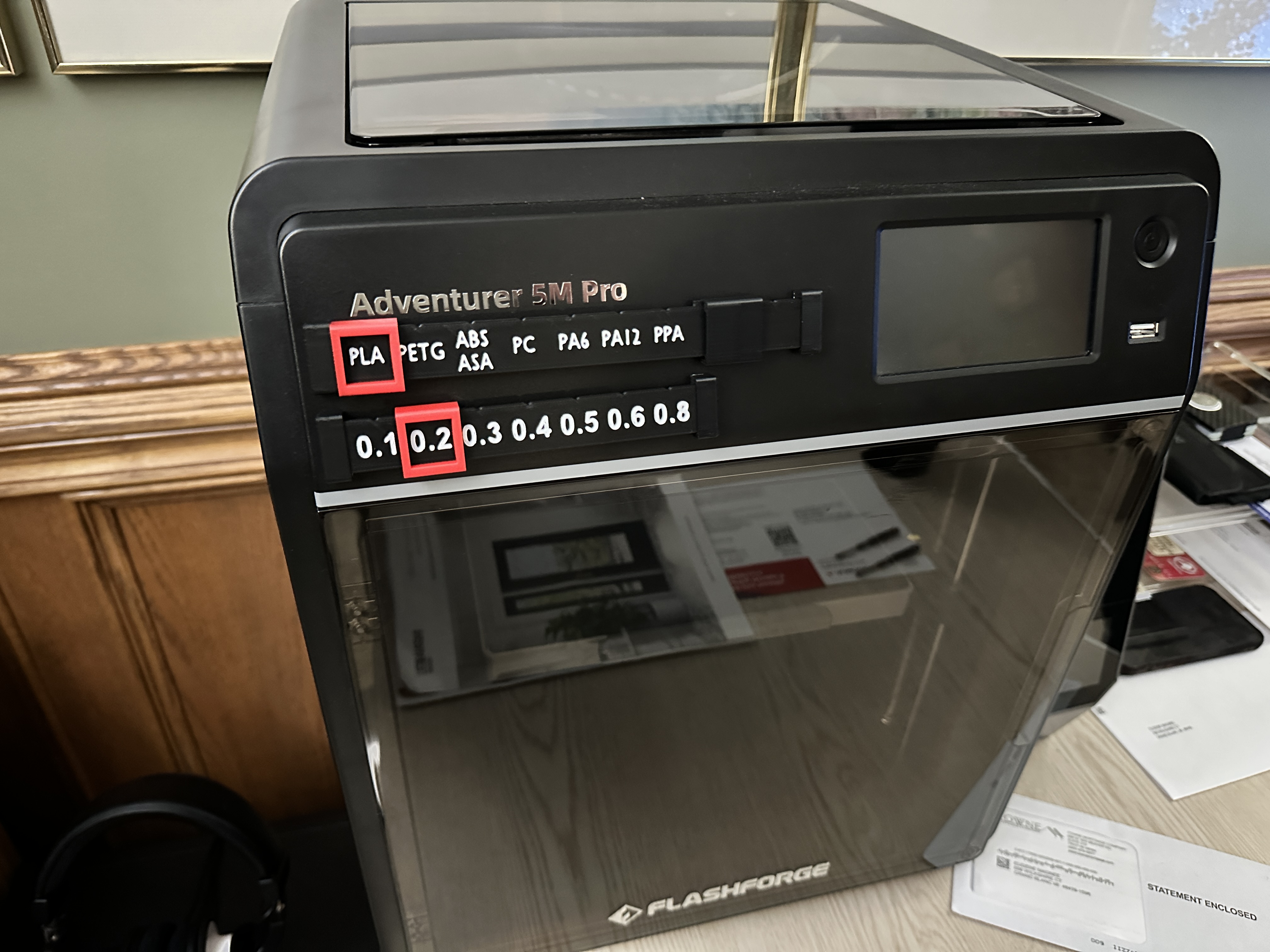 Filament Nozzle Indicator
