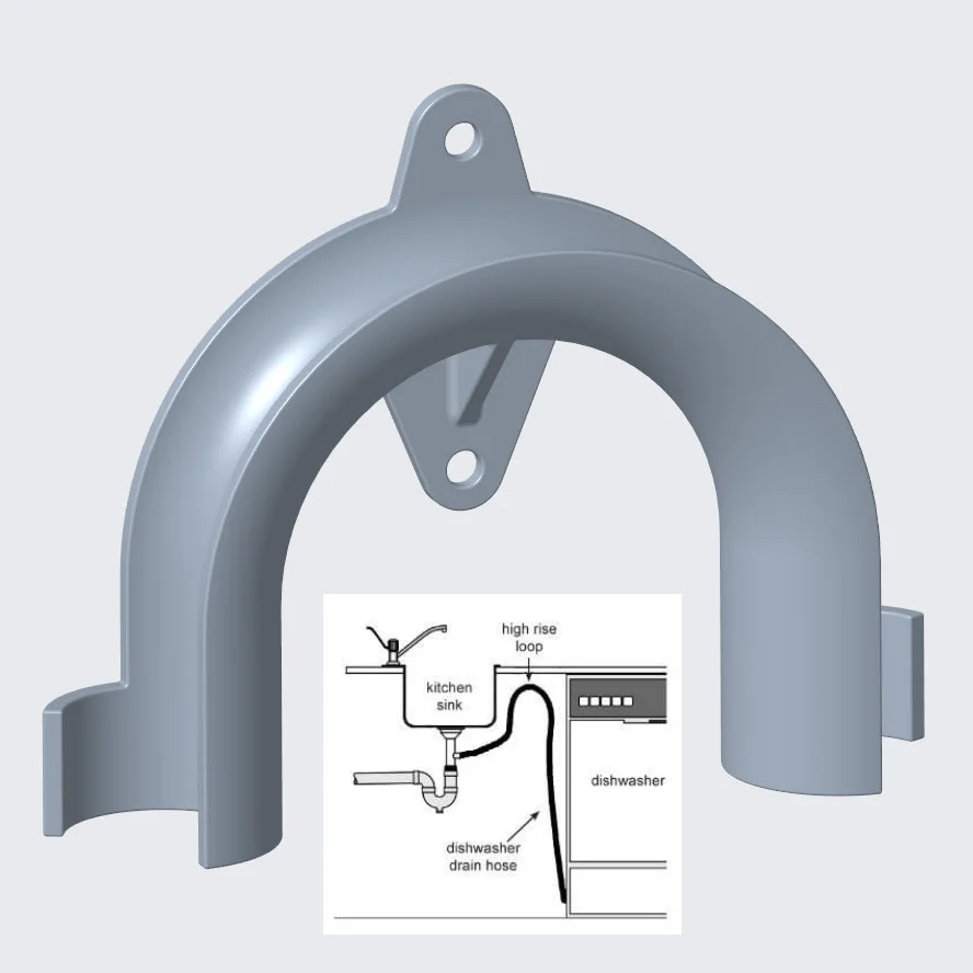 Dishwasher Drain Host P Trap