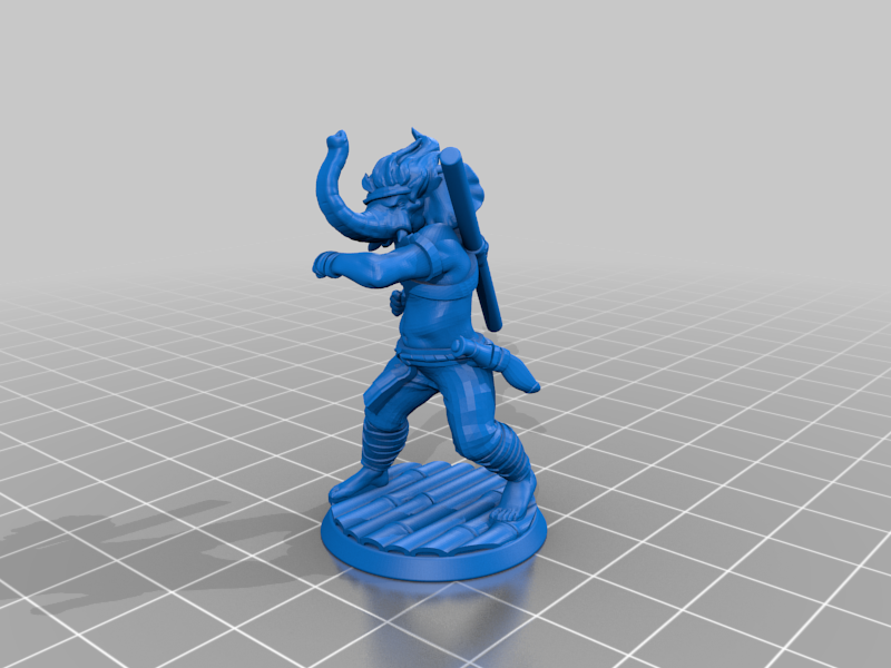 Mussel MacTuscle: Loxodon Monk Fighter Barbarian