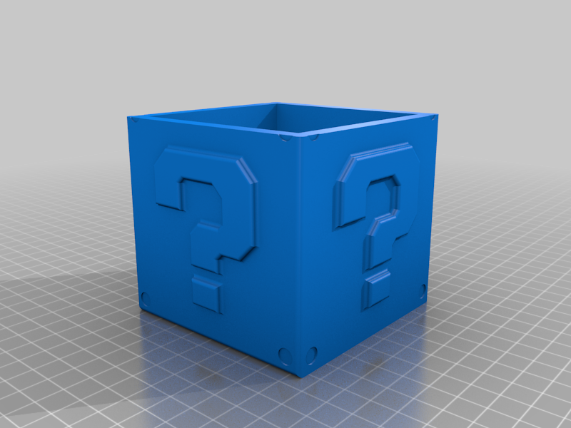 Mario Question Cube With Lid
