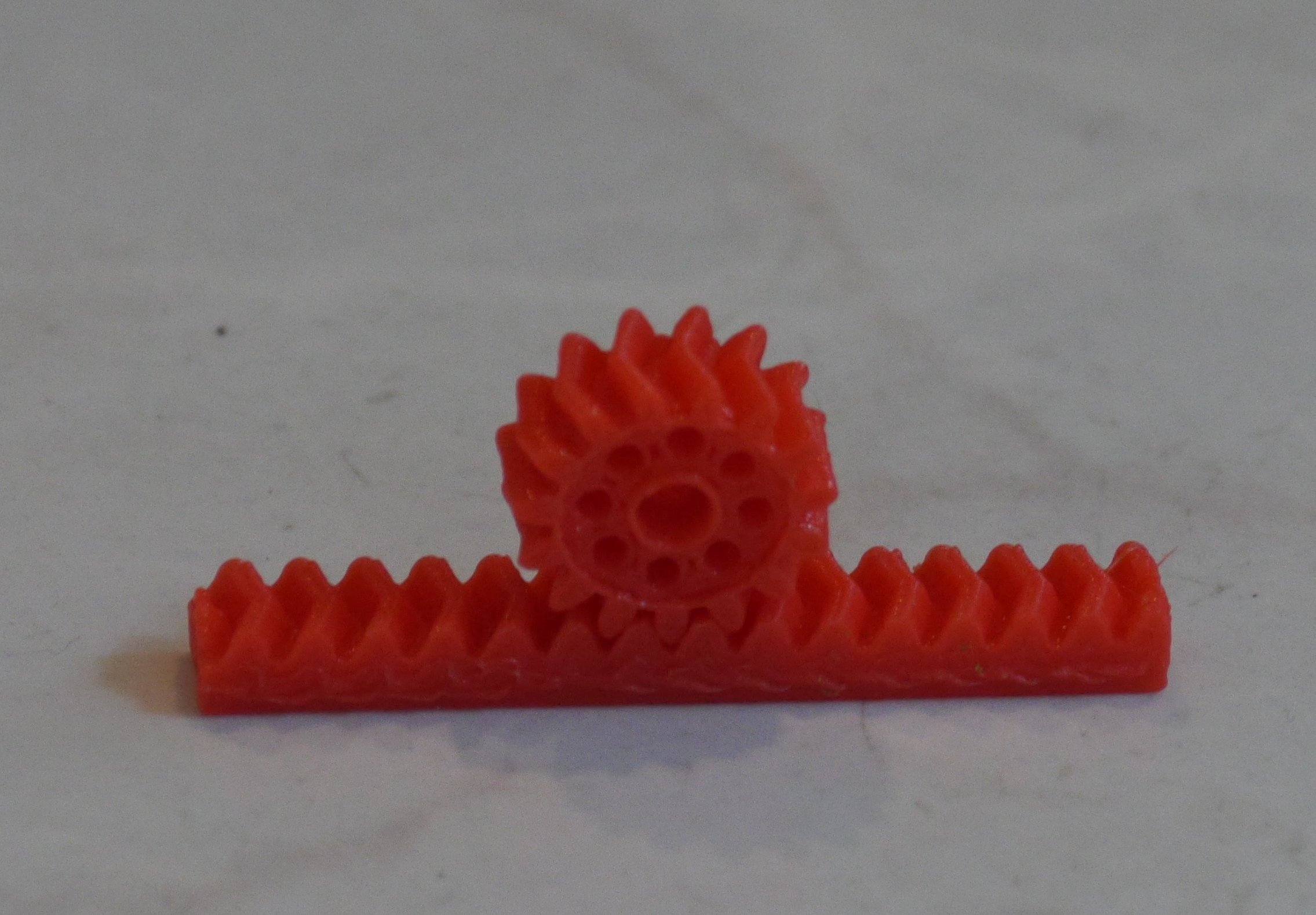 Herringbone gear rack and pinion