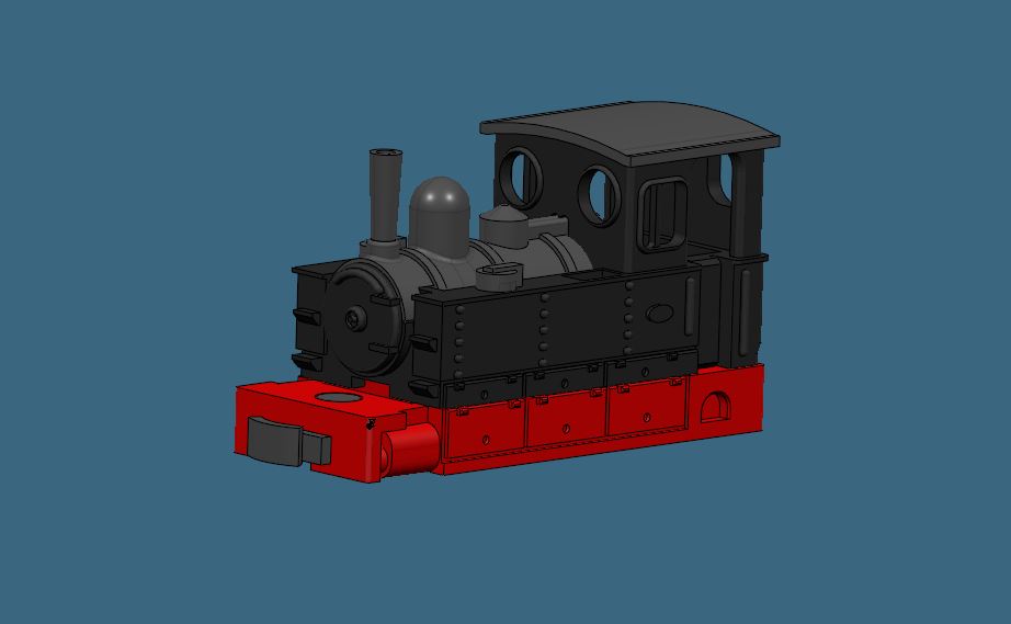 HOf Freelance Feldbahn Tramway European Loco for Rokuhan SA001-1 Z Shorty