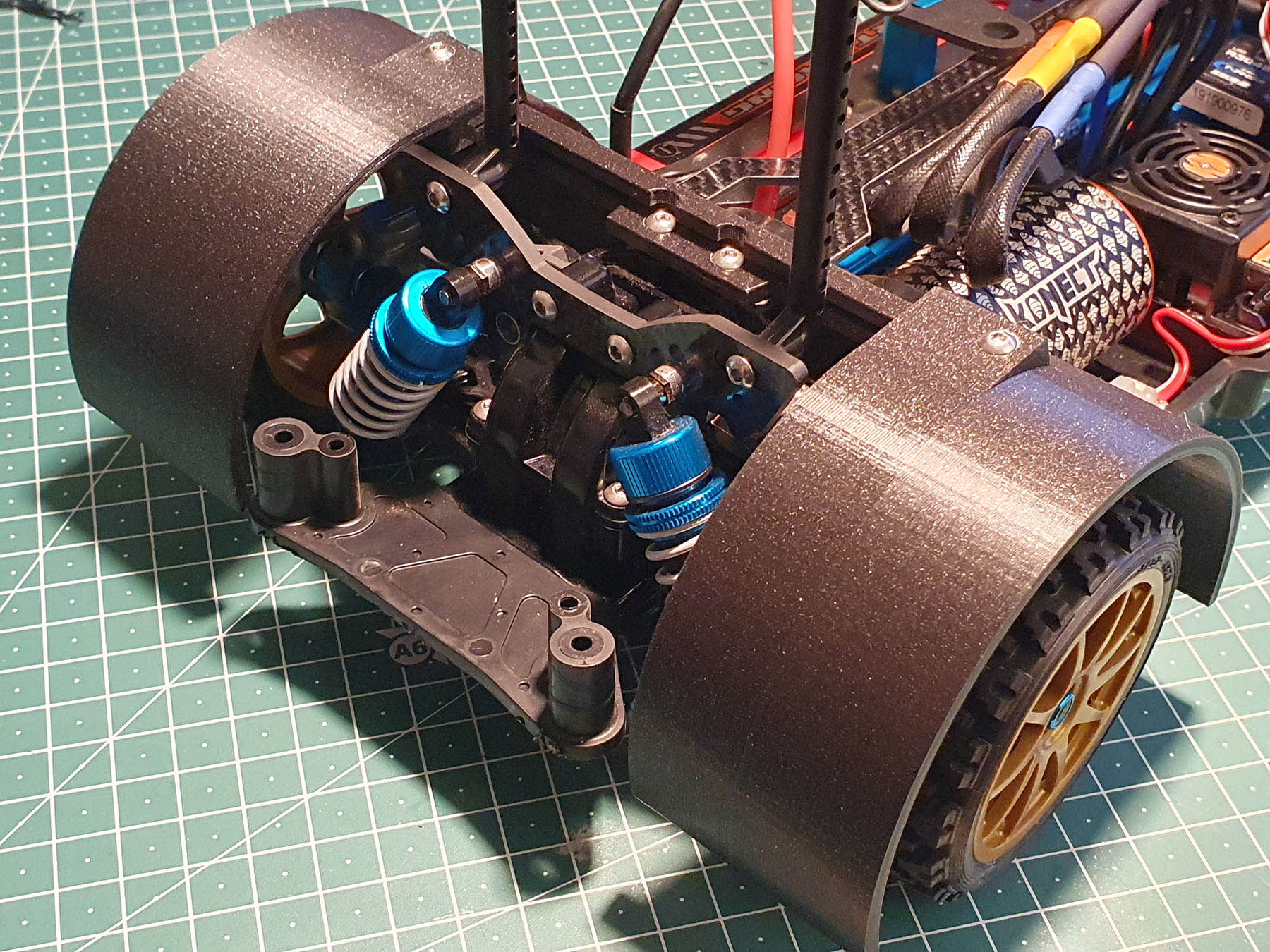 Tamiya TT02-RR rear mudguards