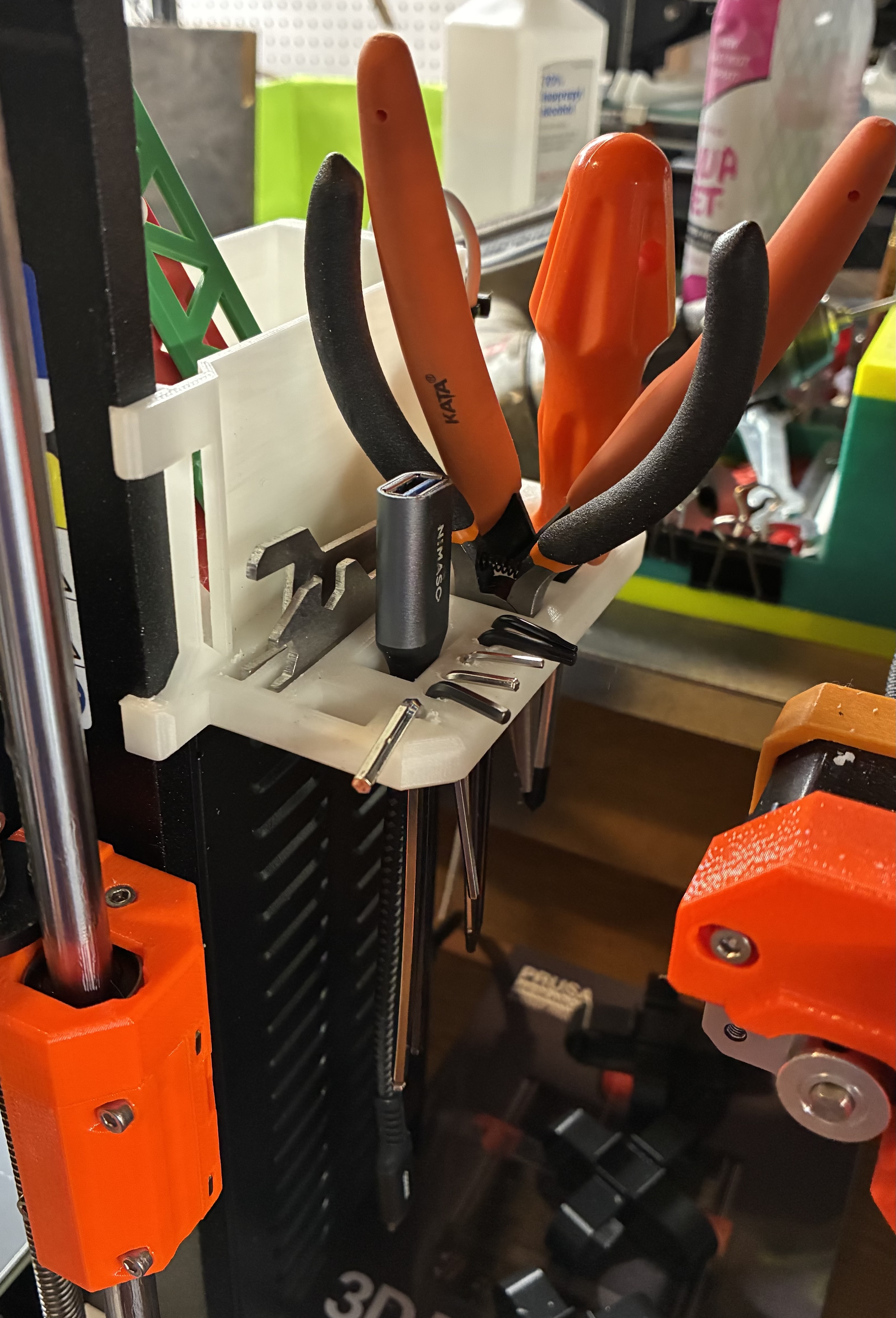 ***UPDATED 12/25**** Prusa MK4 MK4S PSU Tool Holder and Box With or Without Light Bar Wiring and Switch Solutions