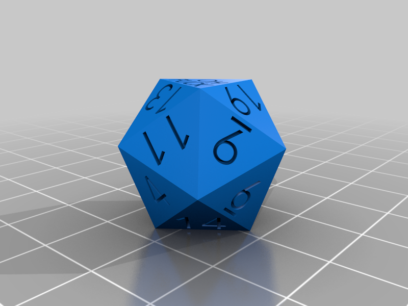 Cursive D20