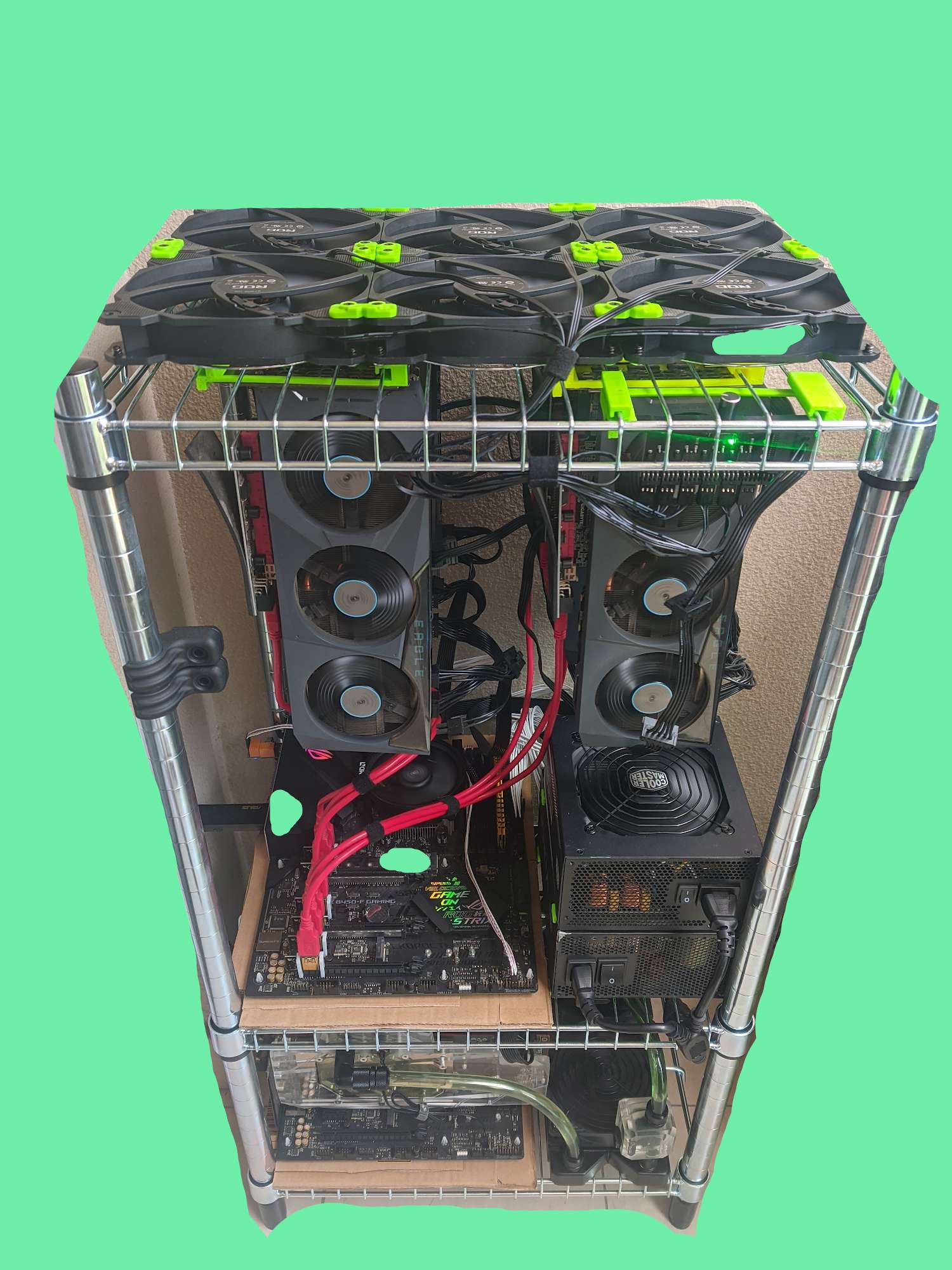 Ikea Omar GPU mining rig