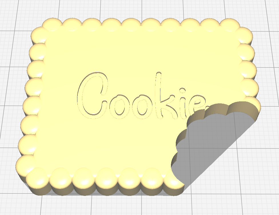 Bitten Cookie for dolls