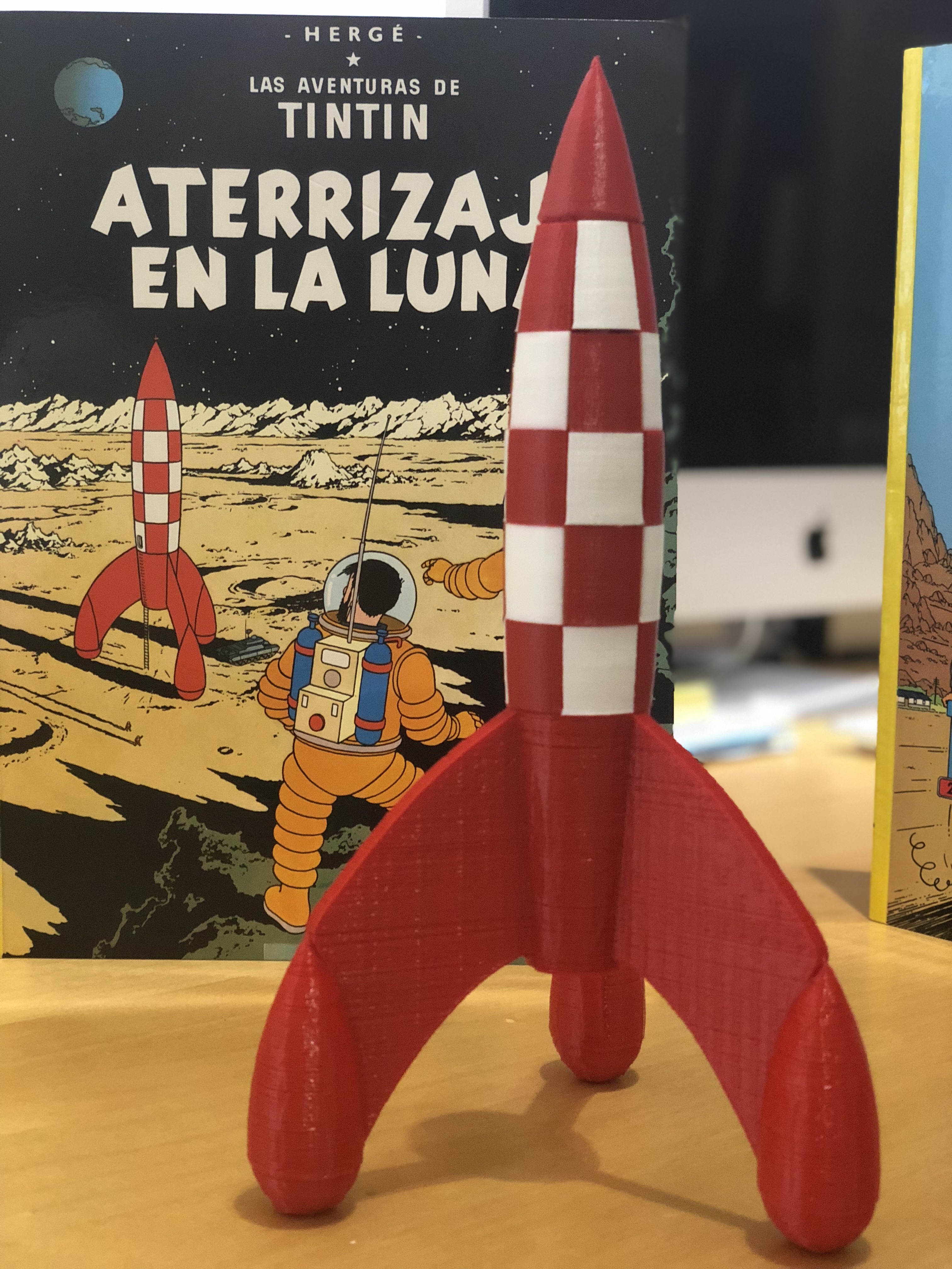 Tintin Rocket two colors