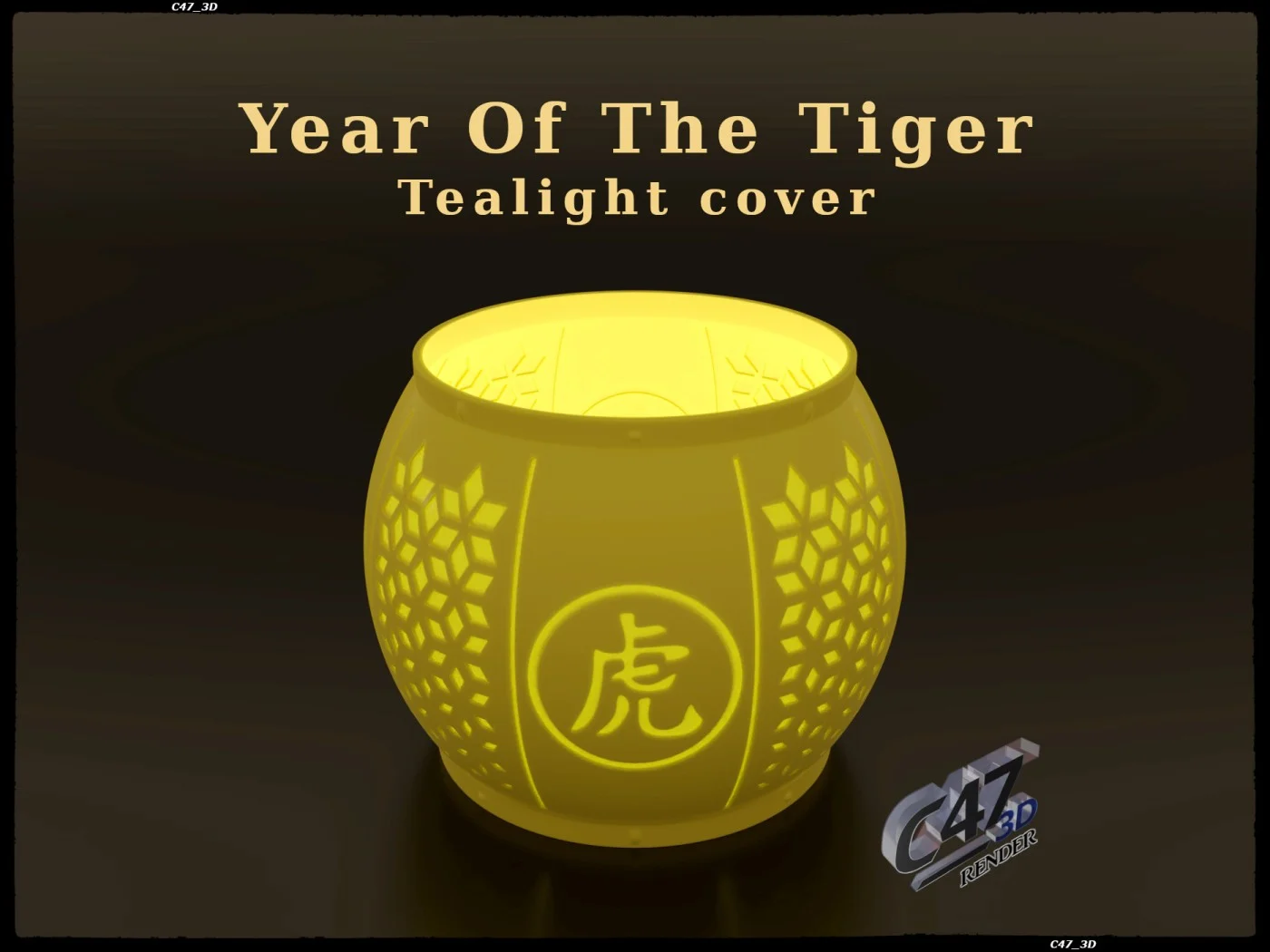 Year of the Tiger - tealight cover