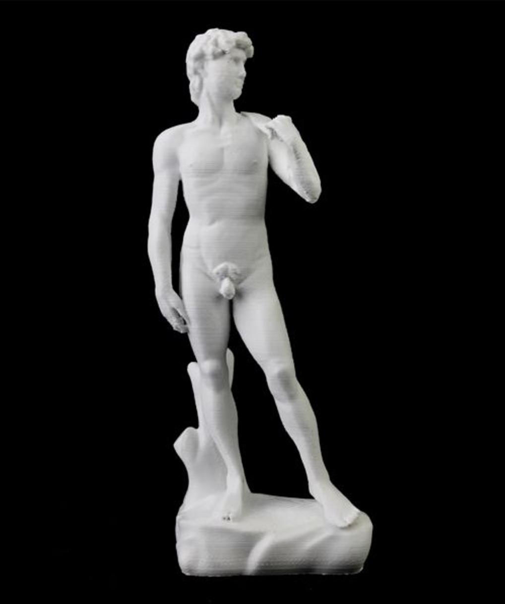 Michelangelo's David in the Accademia di Belle Arti of Florence, Italy