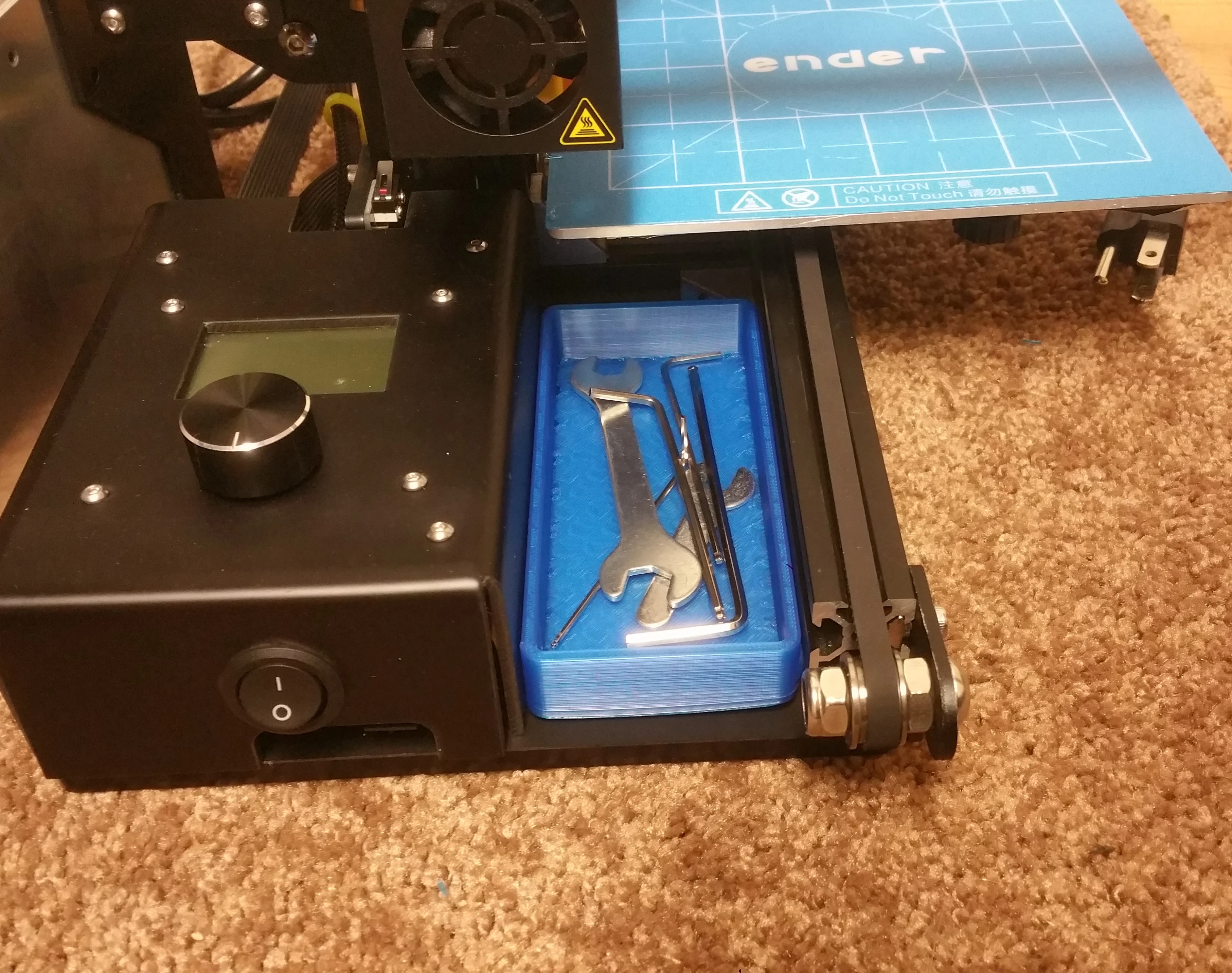 Tool tray for the Creality Ender 2