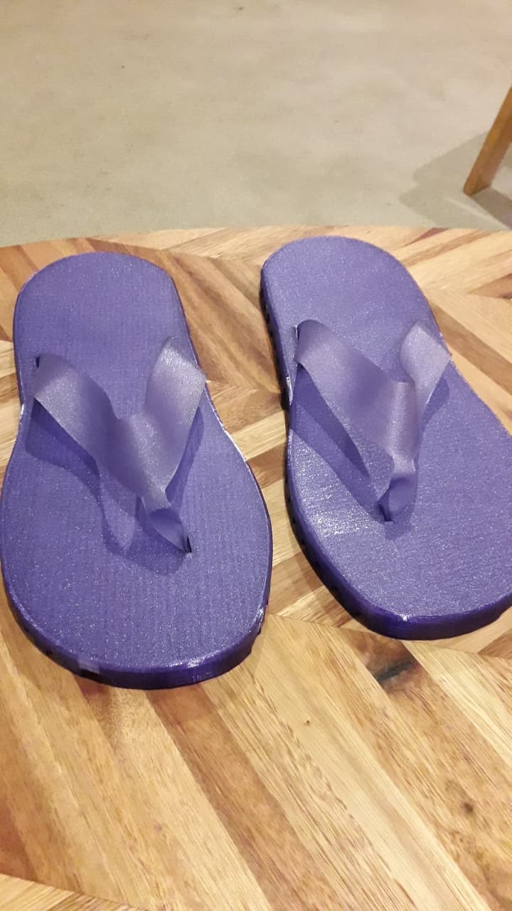 UPDATED 3D Printed Flip Flops Unisex Size UK7