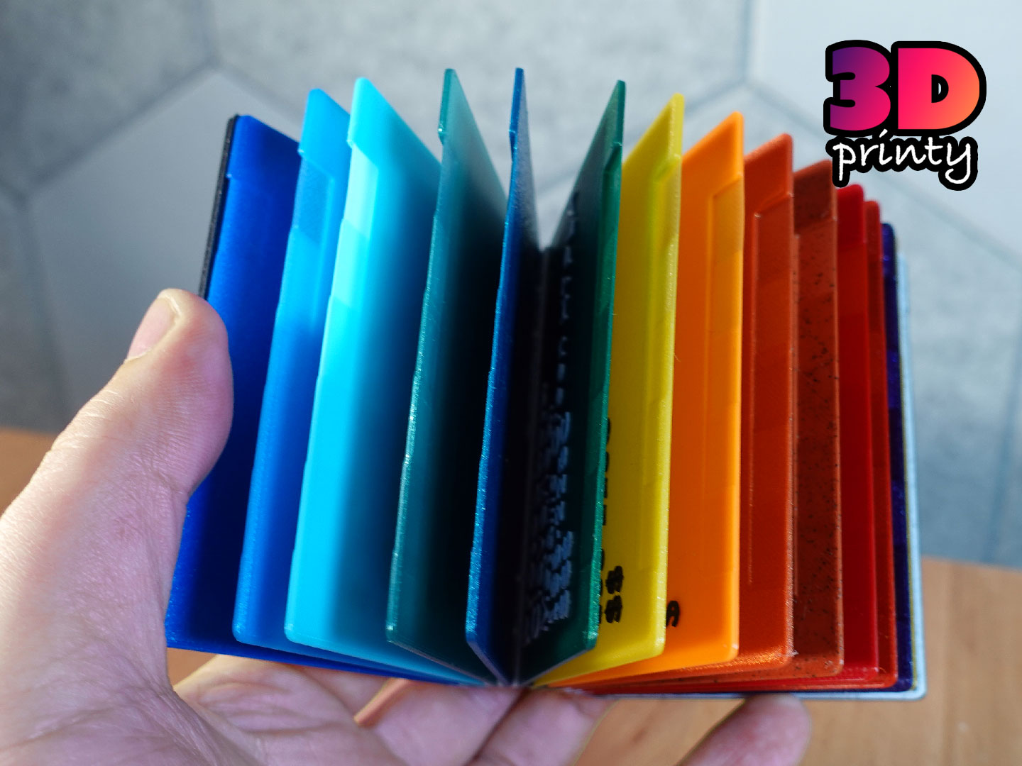 Filament Swatch Book - OpenSCAD