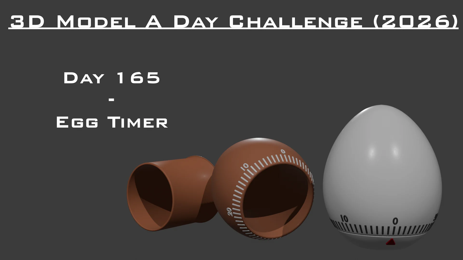 Model A Day Challenge - Day 165 - Egg Timer