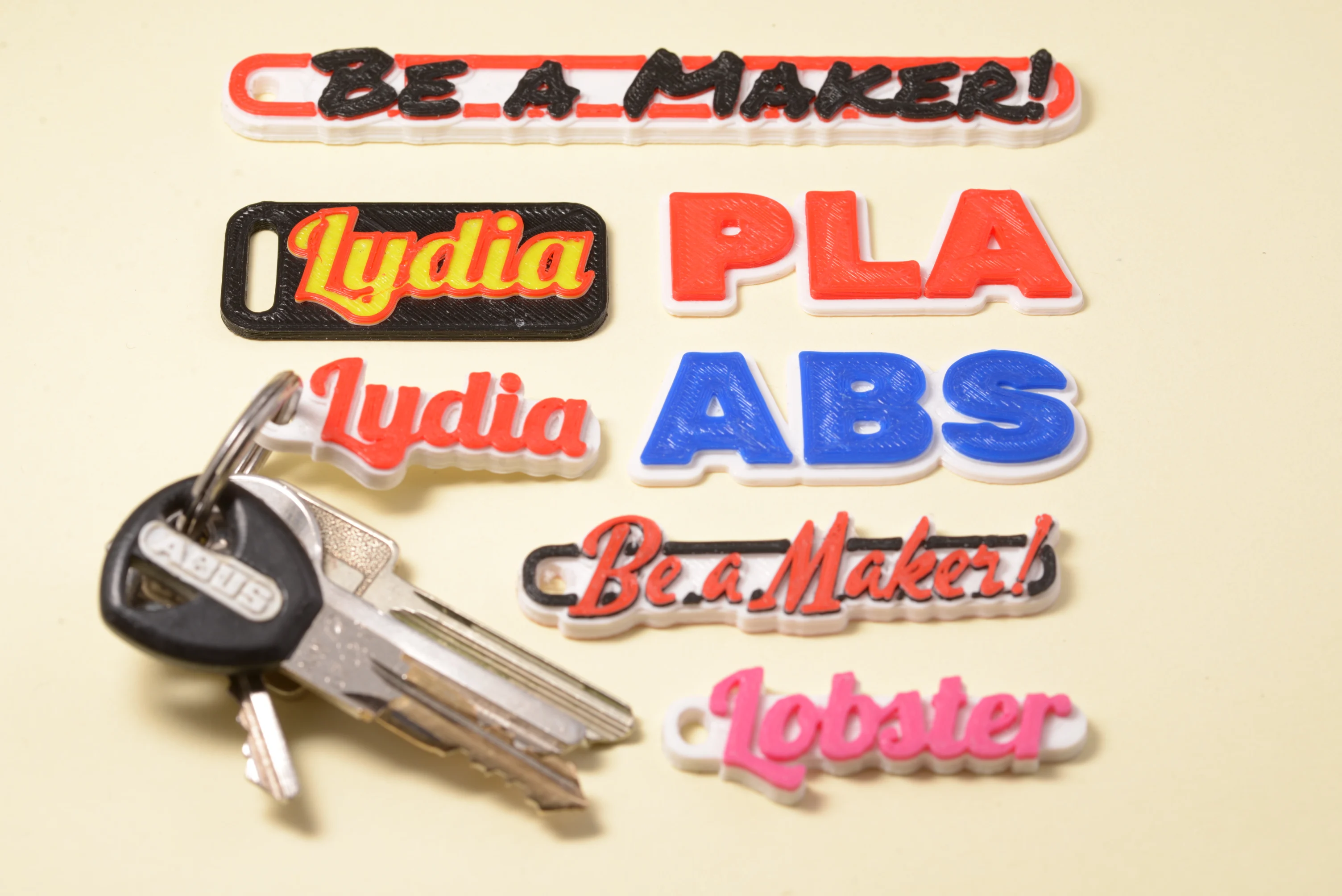Customizable Multiline Tag or Keychain