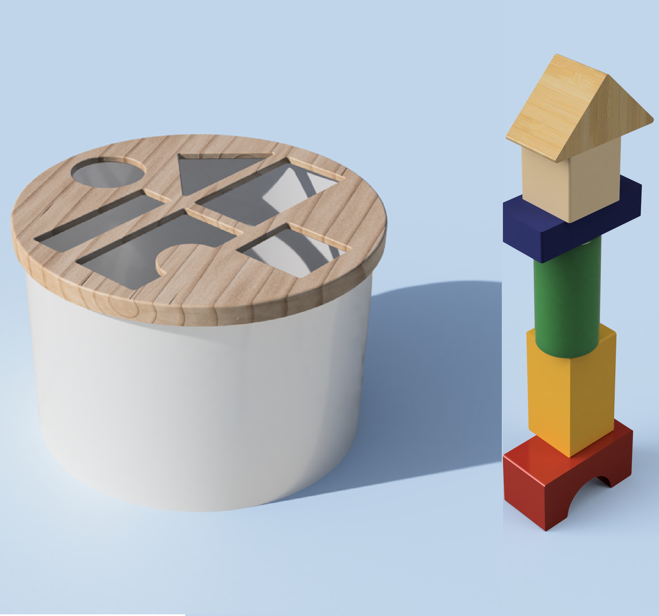 Building Blocks set with storage box for kids
