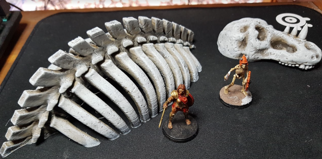 Dragon Skeleton Terrain for Fantasy and Sci-fi Wargames