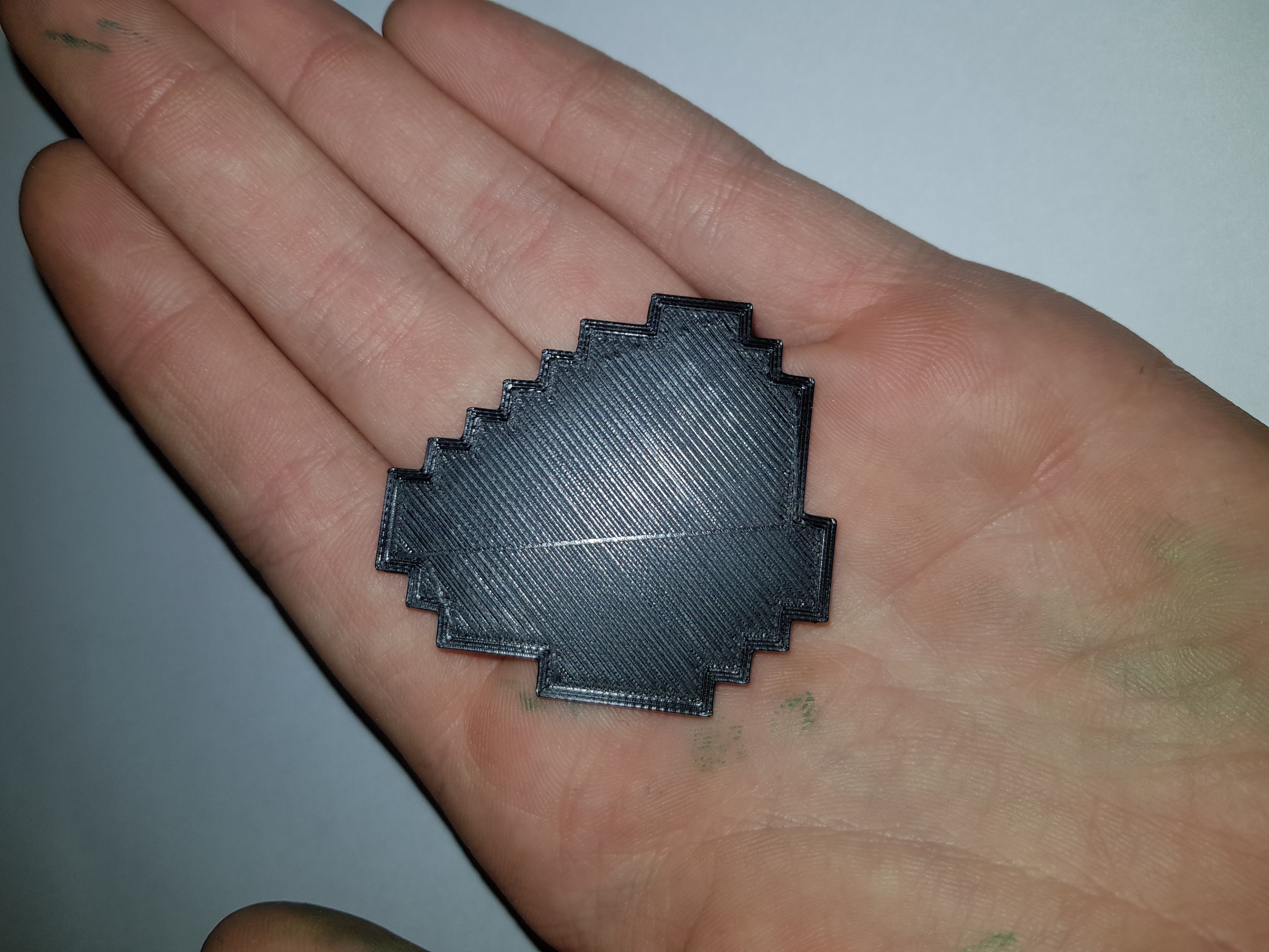 Minecraft Coal keychain