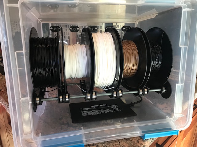 Compact 5-Spool Filament Drybox