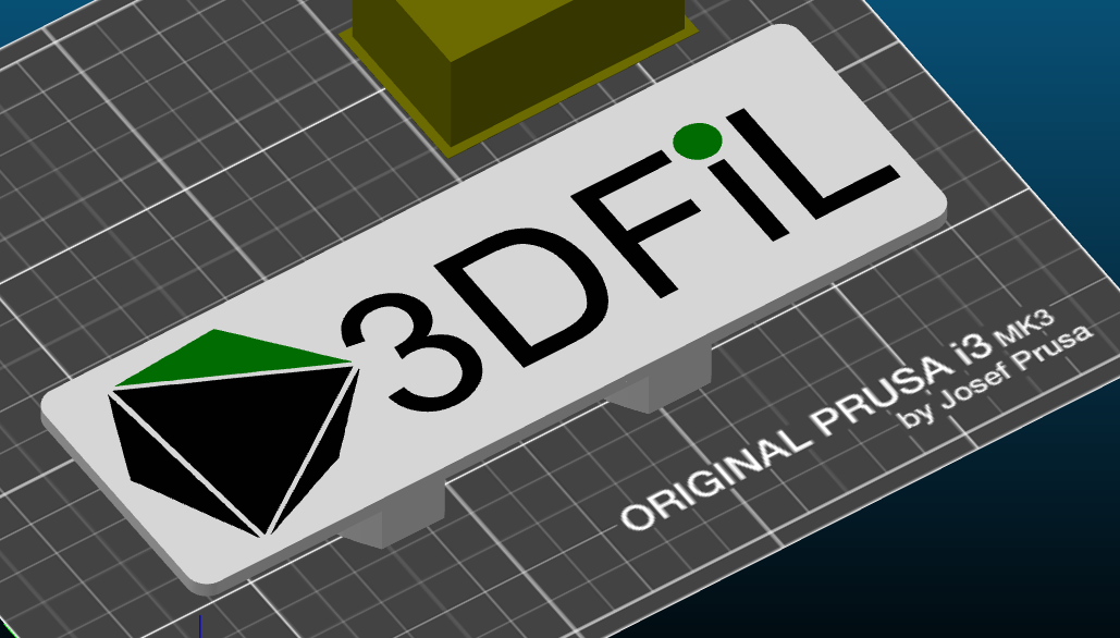 3DFIL logo do stojanu na Benchy