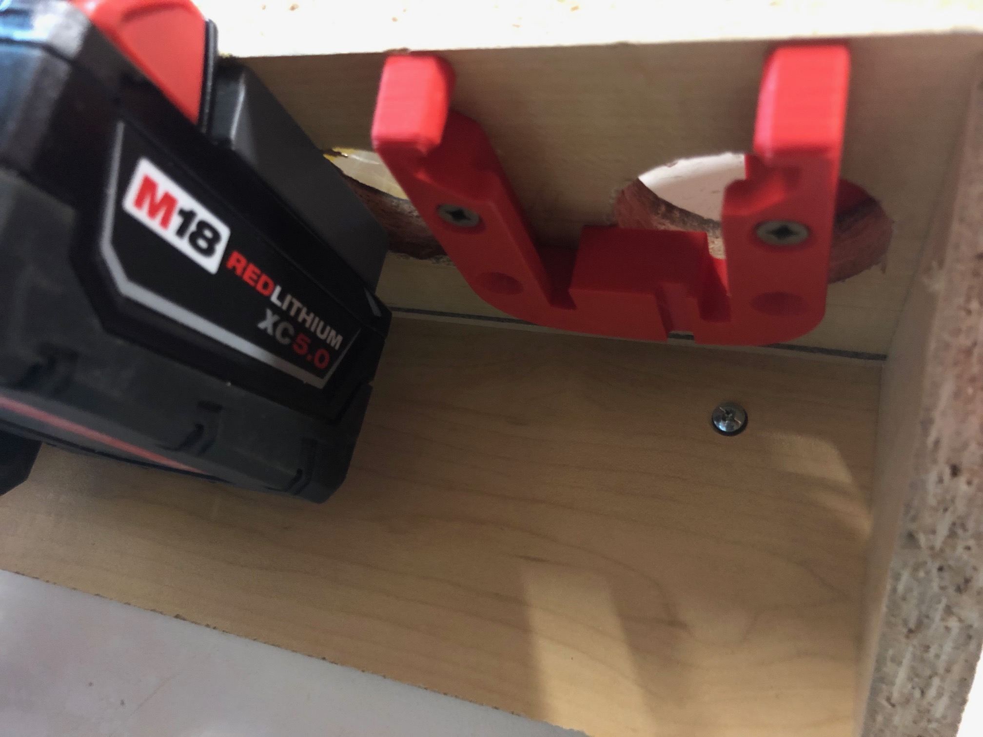 Milwaukee M18 battery holder