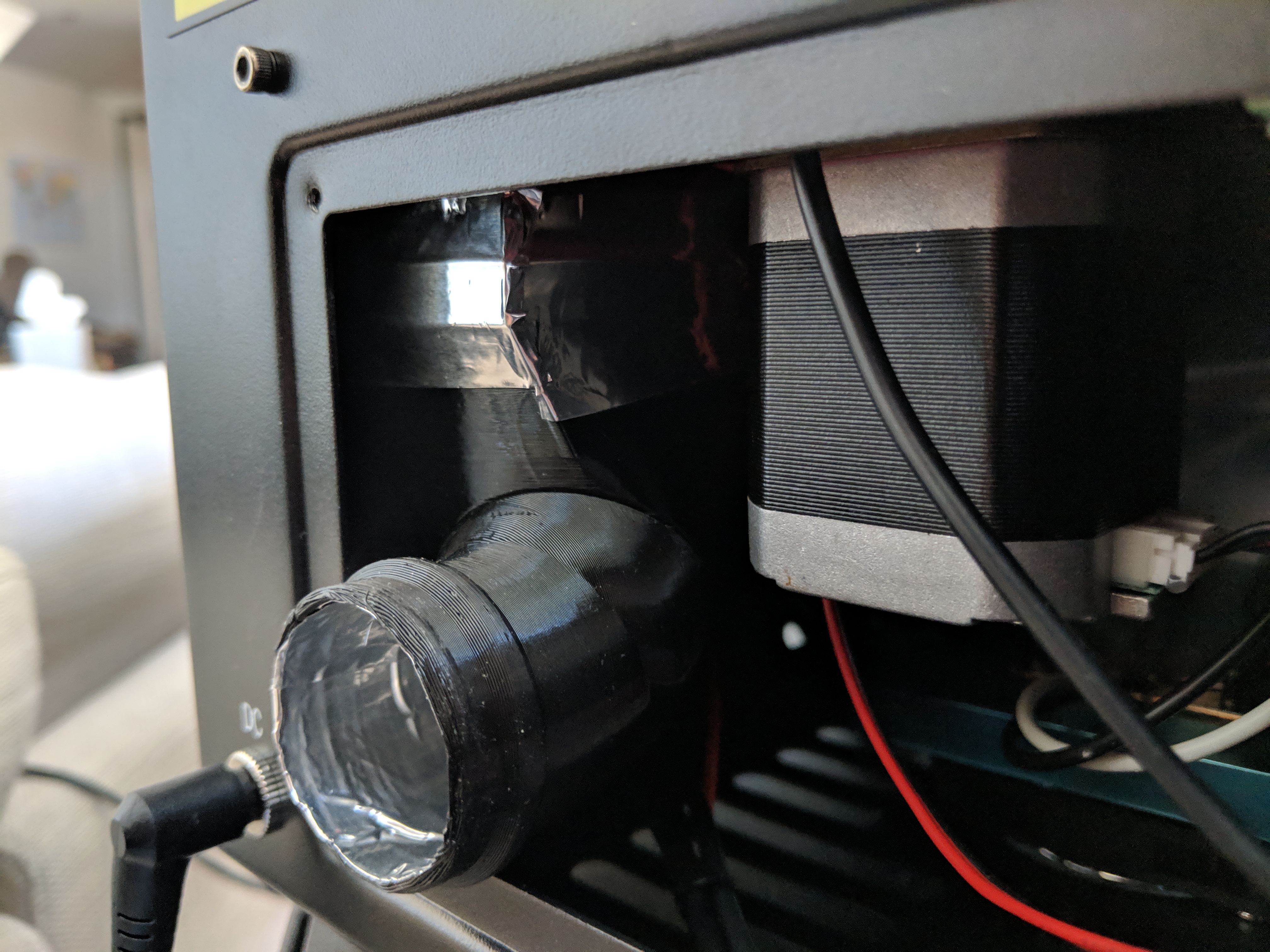 Anycubic Photon exhaust ducting & 1.5" hose adapter nozzle