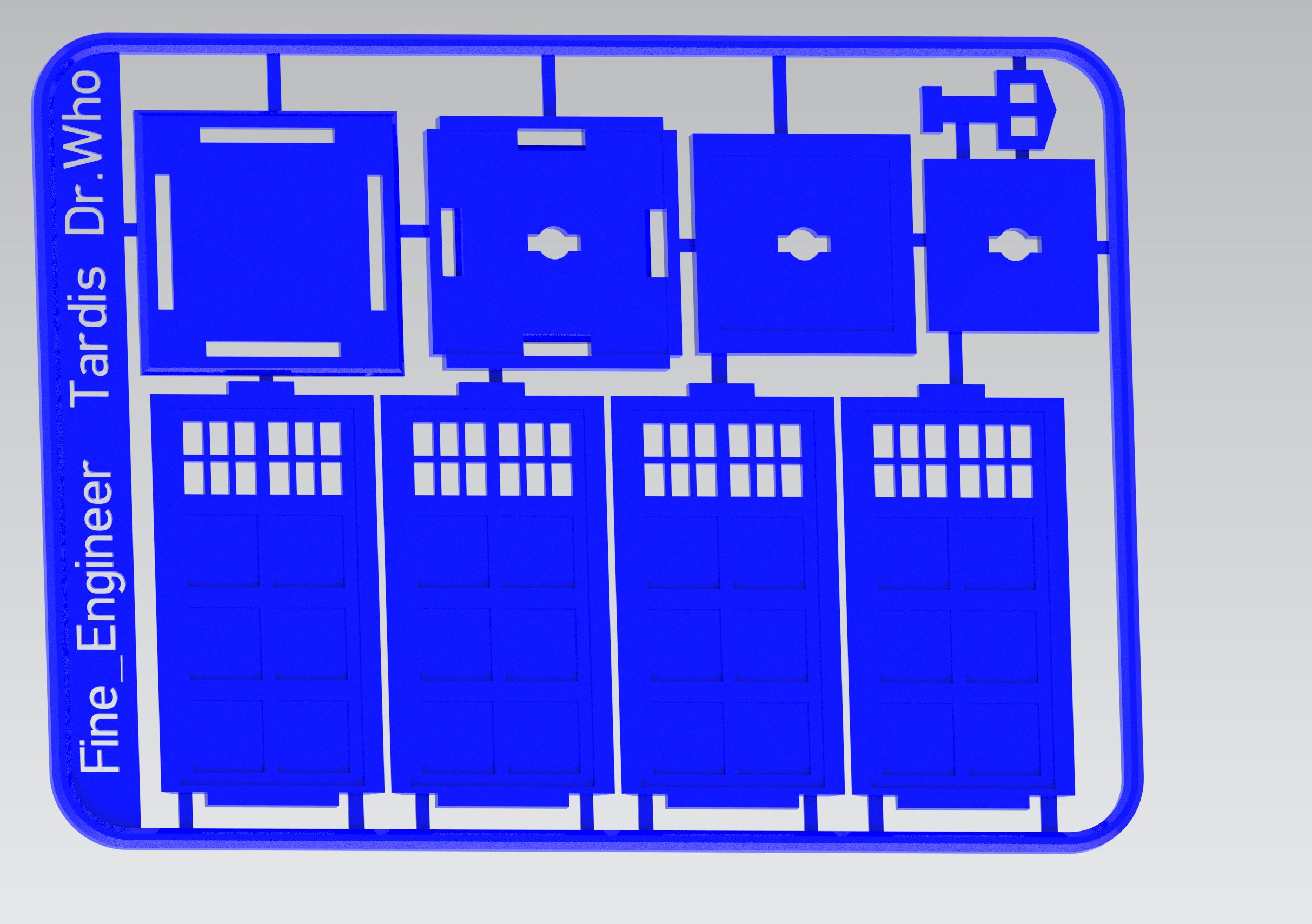 Tardis Police Box kit card Dr Who Updated