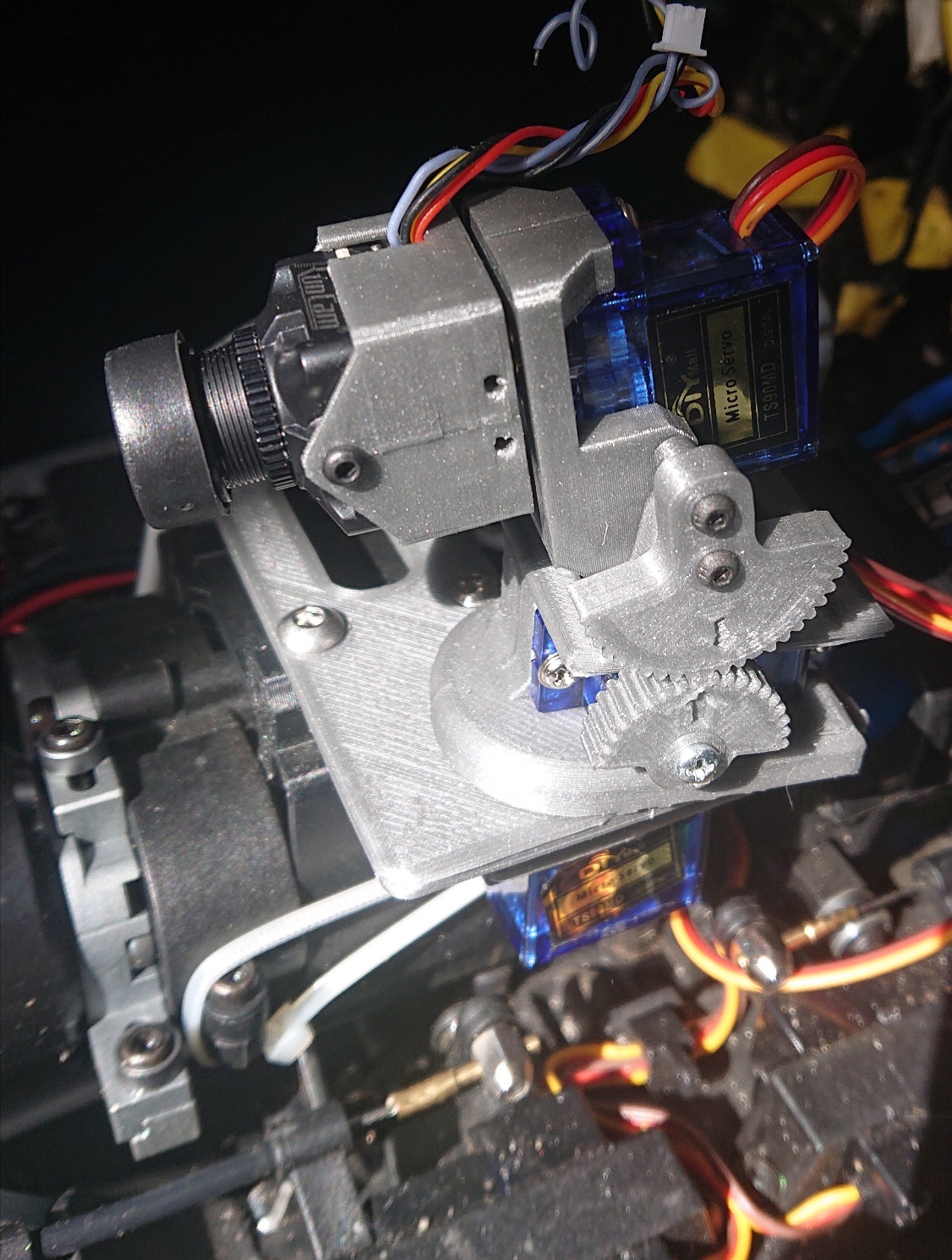 Headtracker Gimball FPV 2 or 3 axis for 19 and 21mm camera plane or car