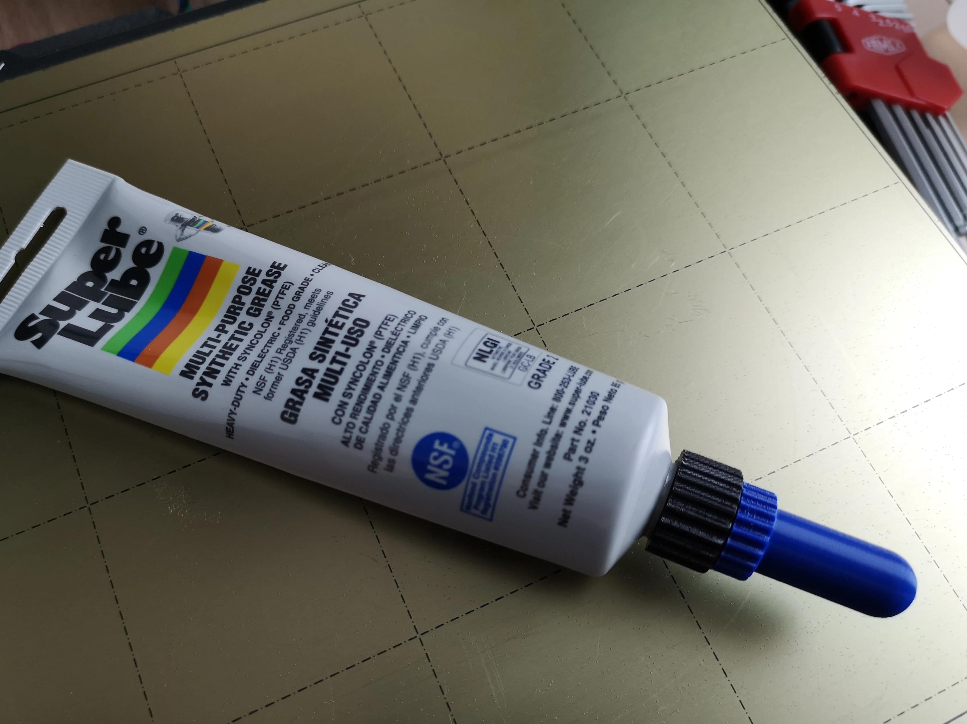 Grease injector for LMU8 bearings (reworked thread)