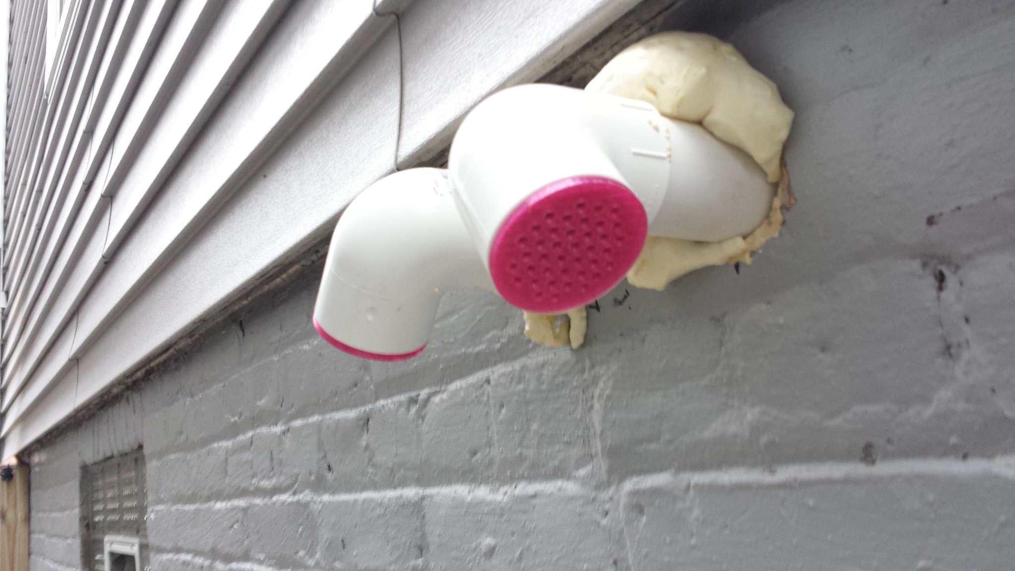 Furnace vent screen for 2" pvc