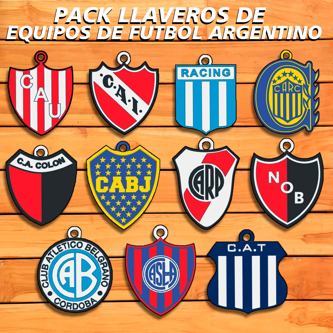 PACK LLAVEROS " EQUIPOS DE FUTBOL ARGENTINO " / KEY CHAIN