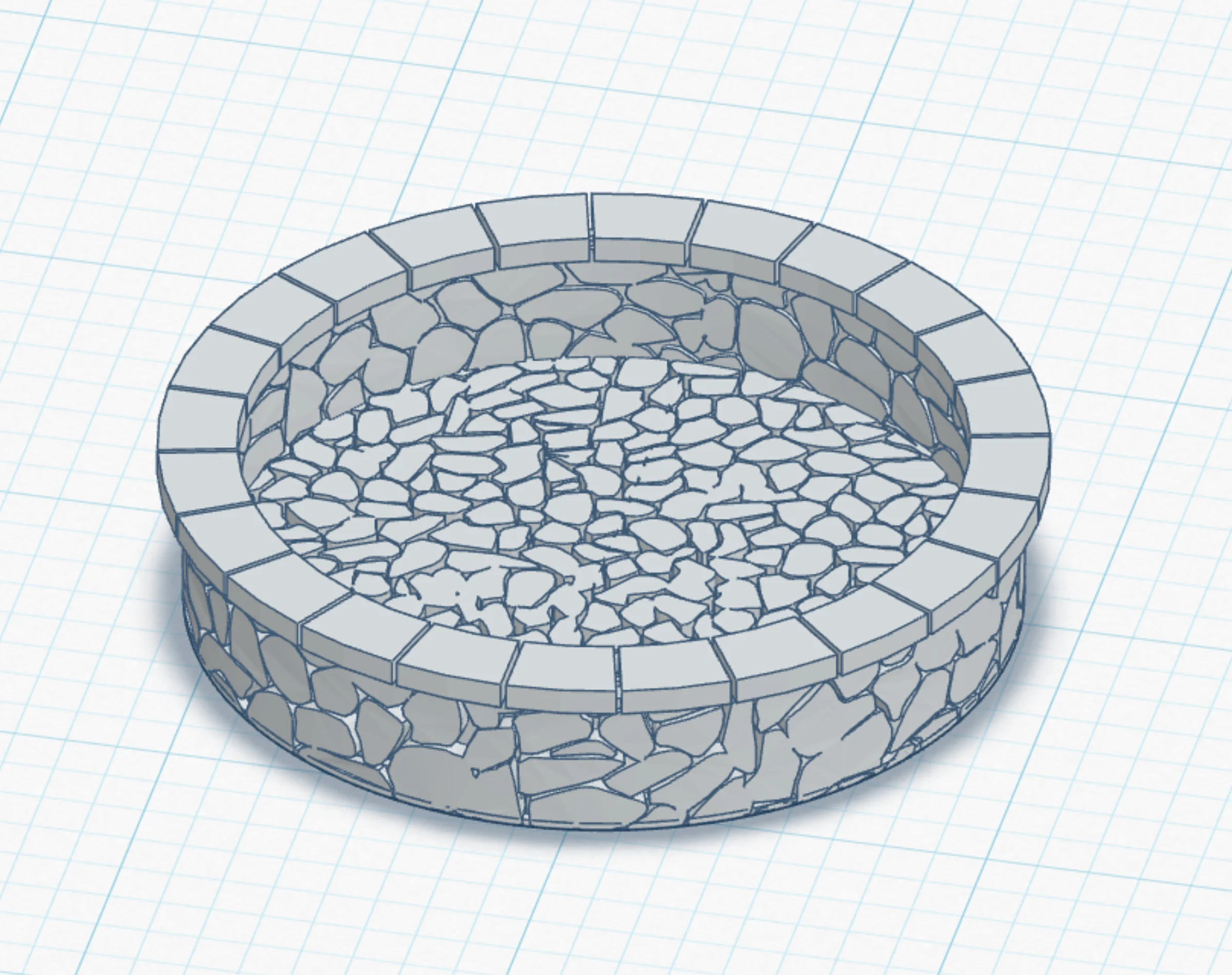 STONE WATER FOUNTAIN 1:87 HO SCALE