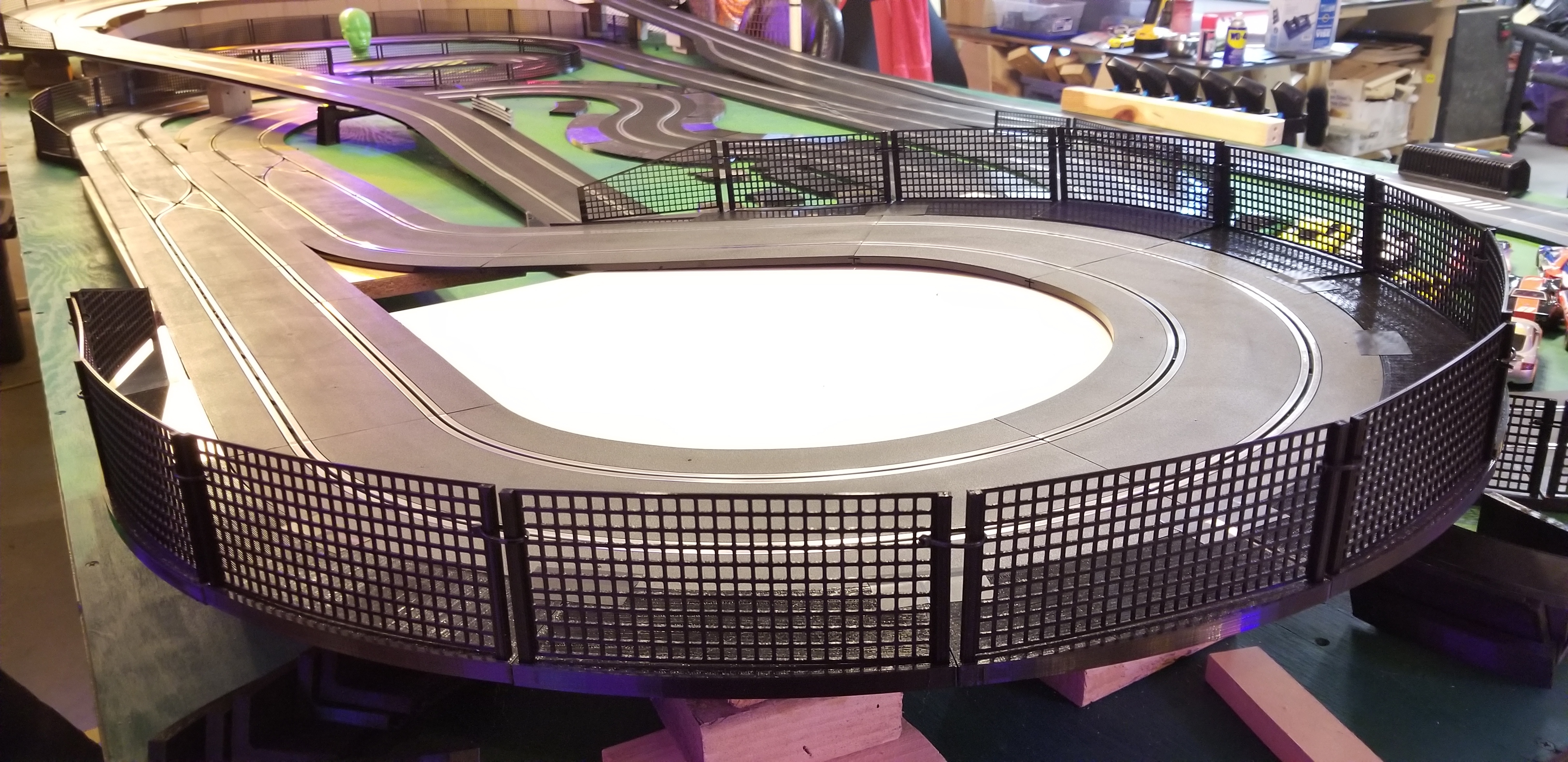 Scalextric Slot Car Track Borders and Barrier/Fence System