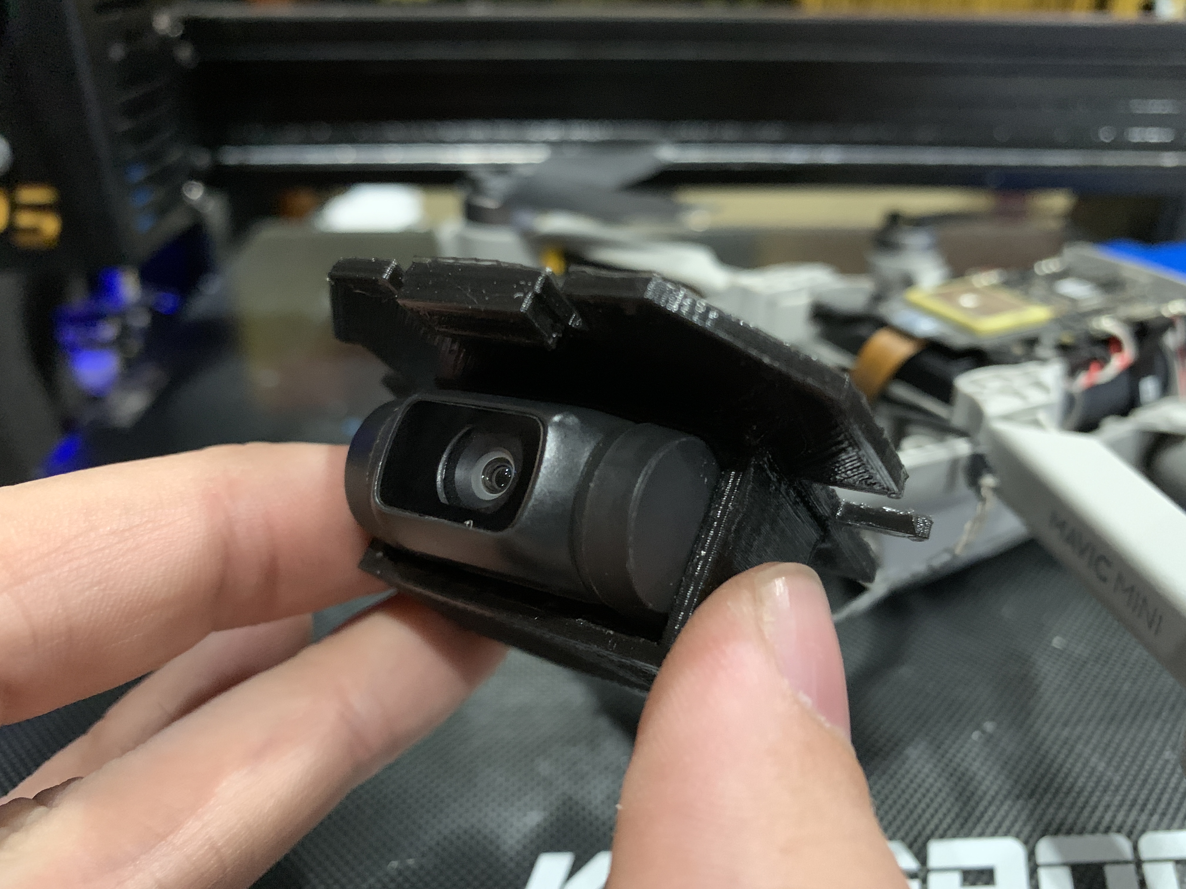 DJI Mavic Mini gimbal plate. FPV mode