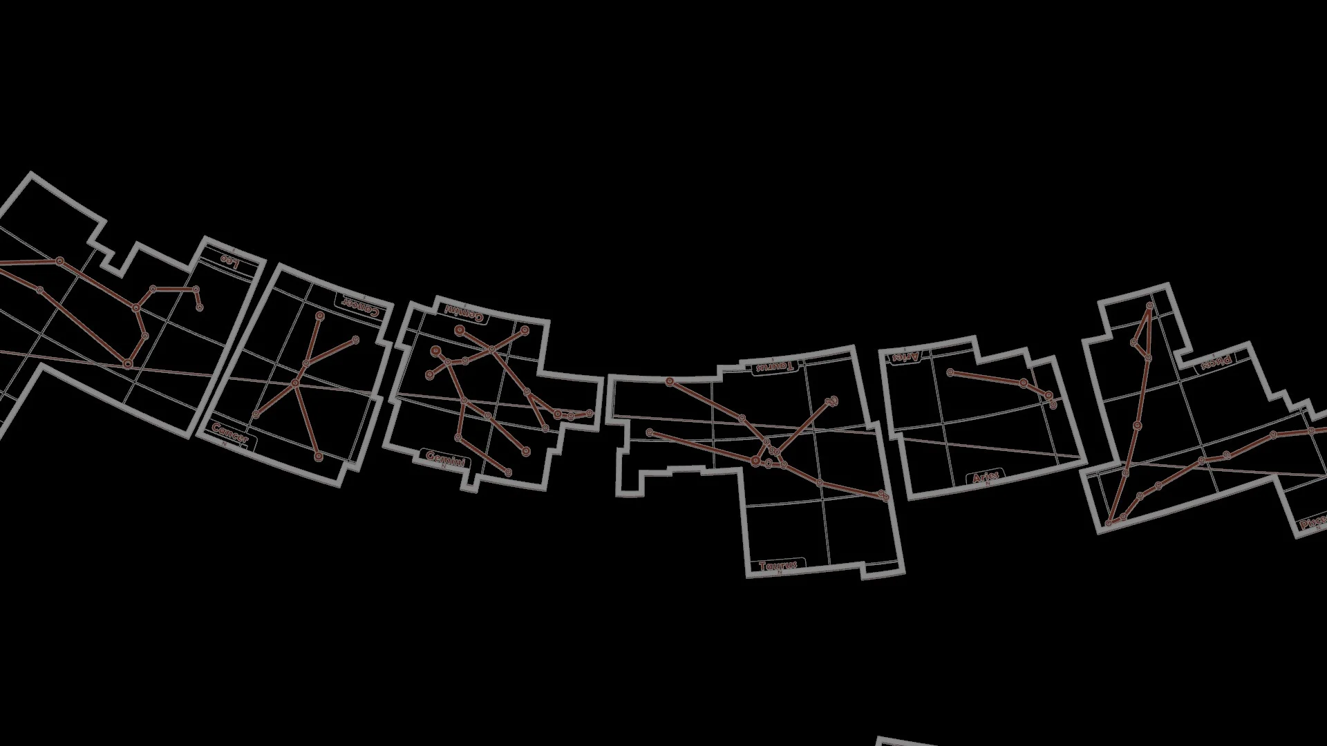 Constellations- Ecliptic, zodiacal constellations 1/2