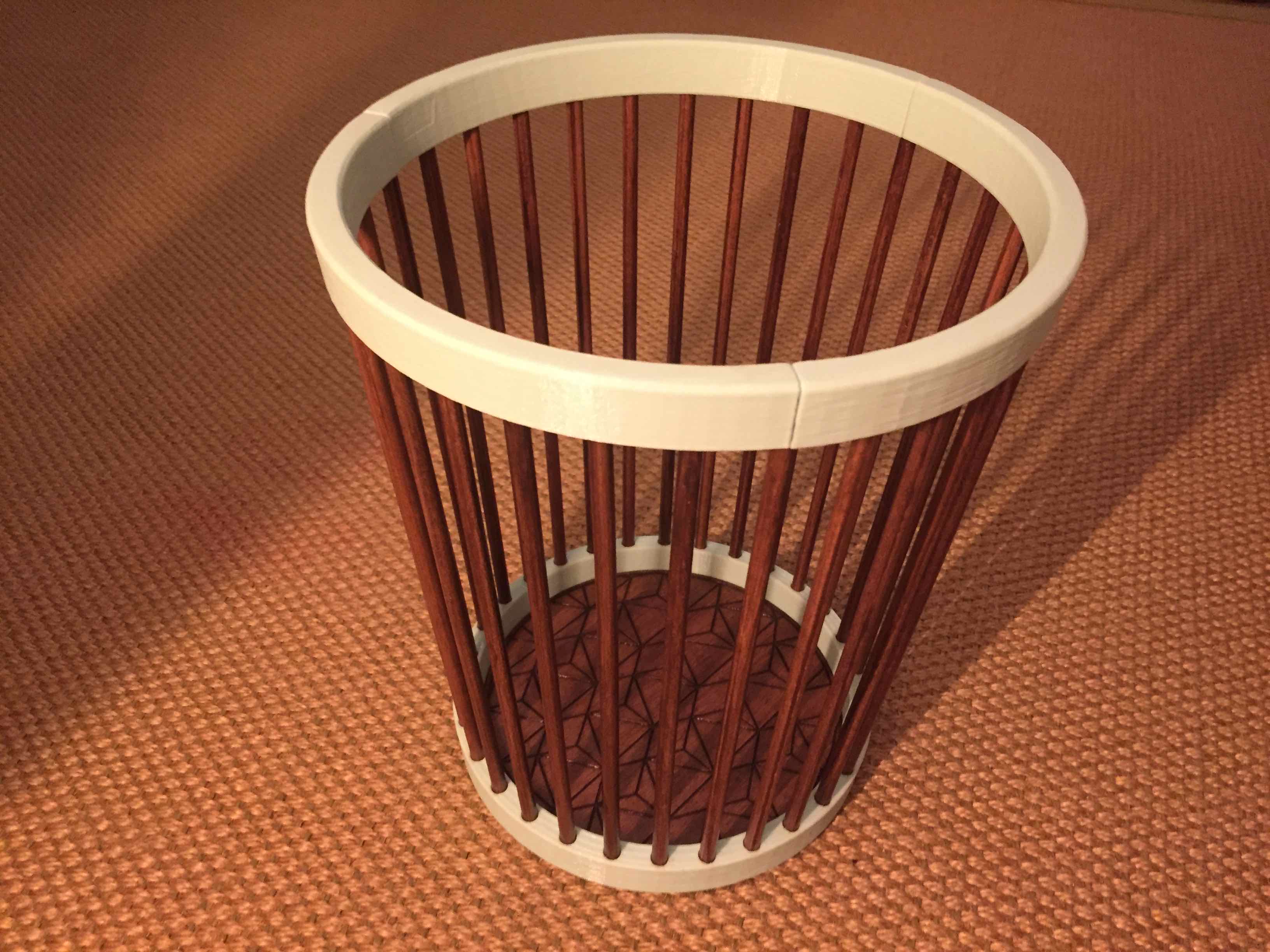 Corbeille à papier bois